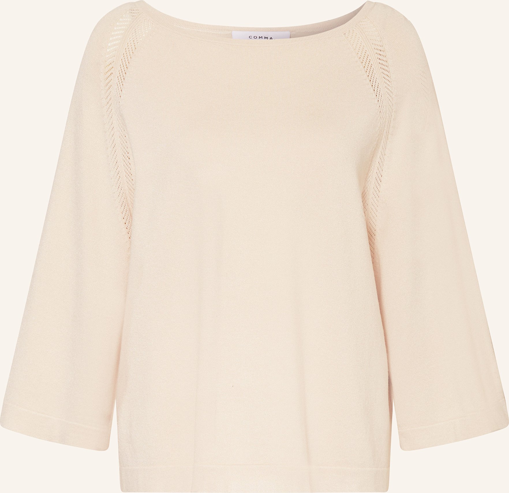Comma Pullover Mit 3/4-Arm beige