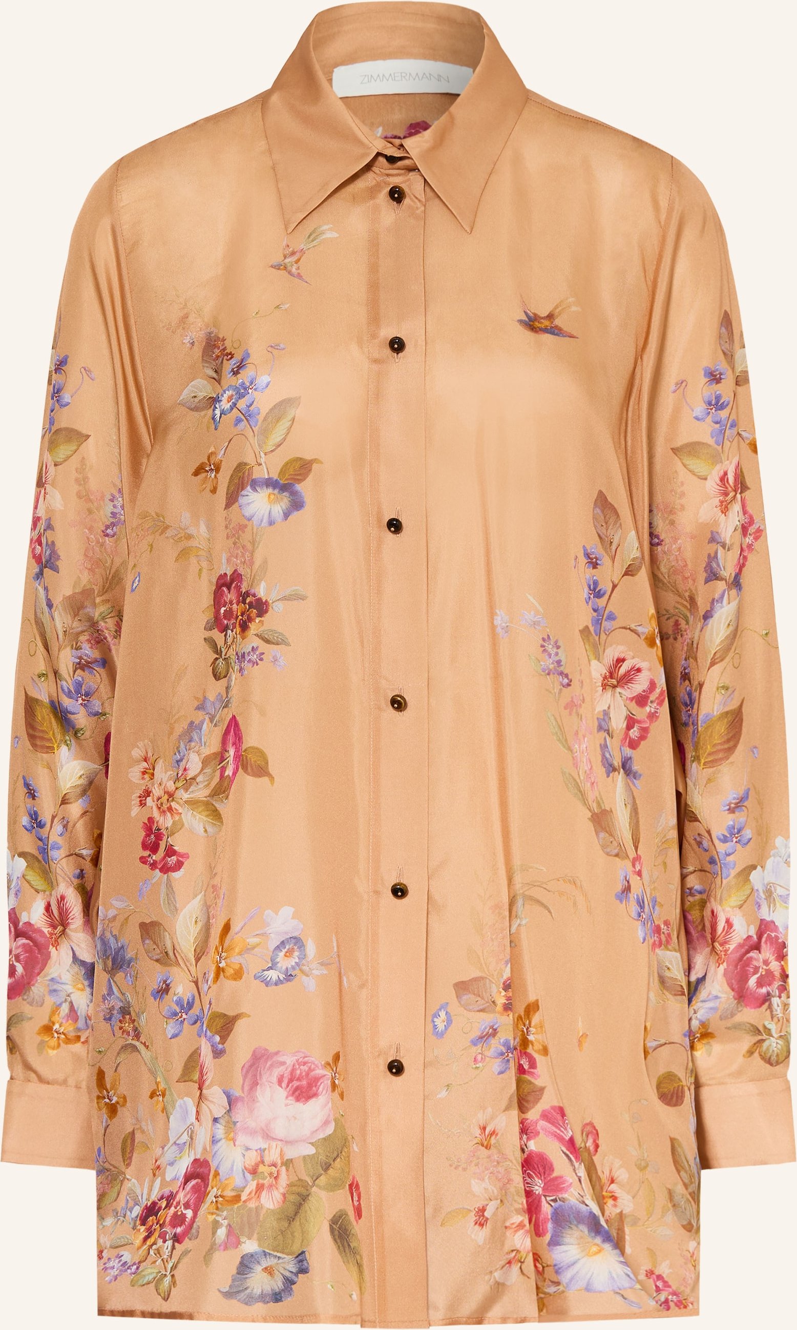 Zimmermann Hemdbluse Patience Aus Seide braun