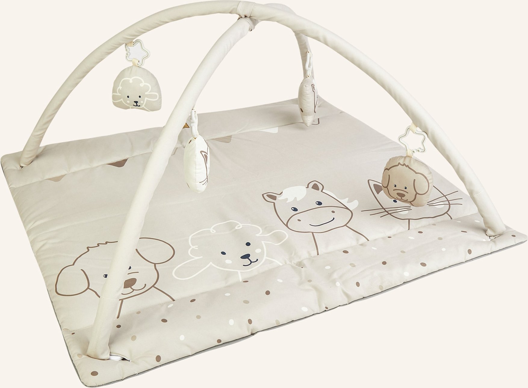 Sterntaler Spielbogen Bauernhof beige