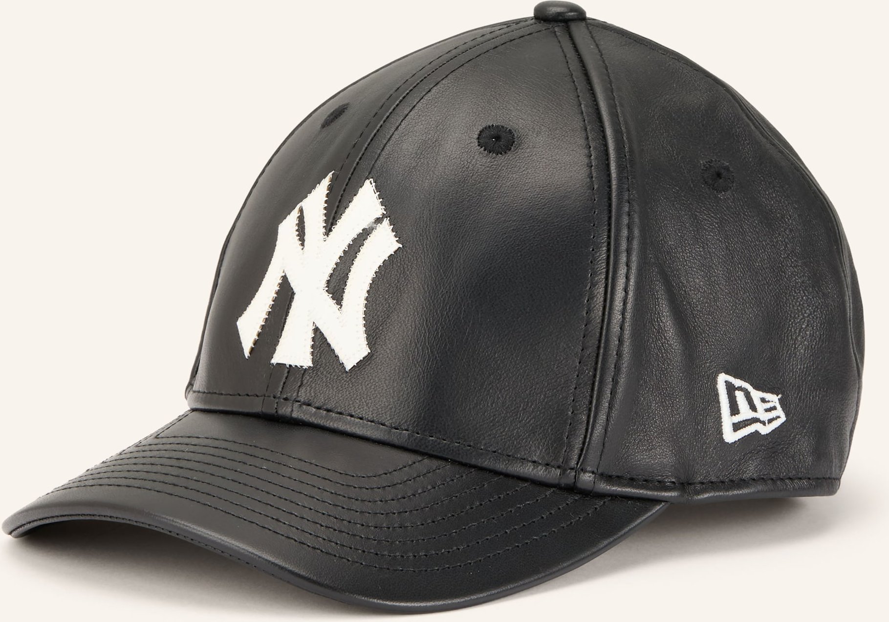 New Era Leder-Cap 9forty® M-Crown schwarz