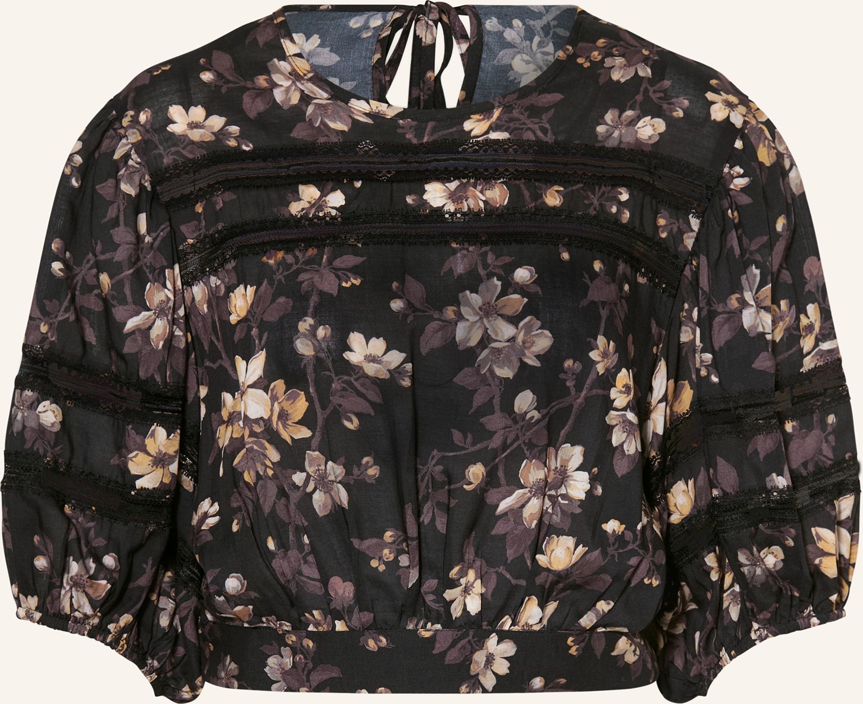 Allsaints Blusenshirt Peony schwarz