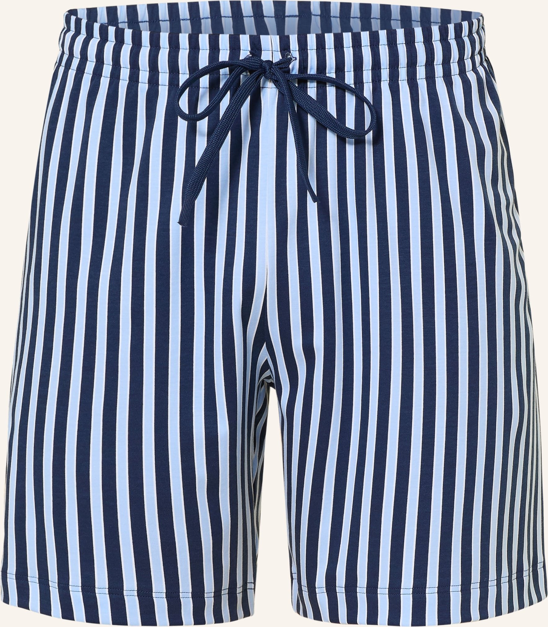 Mey Schlafshorts Serie Graphic Stripes blau