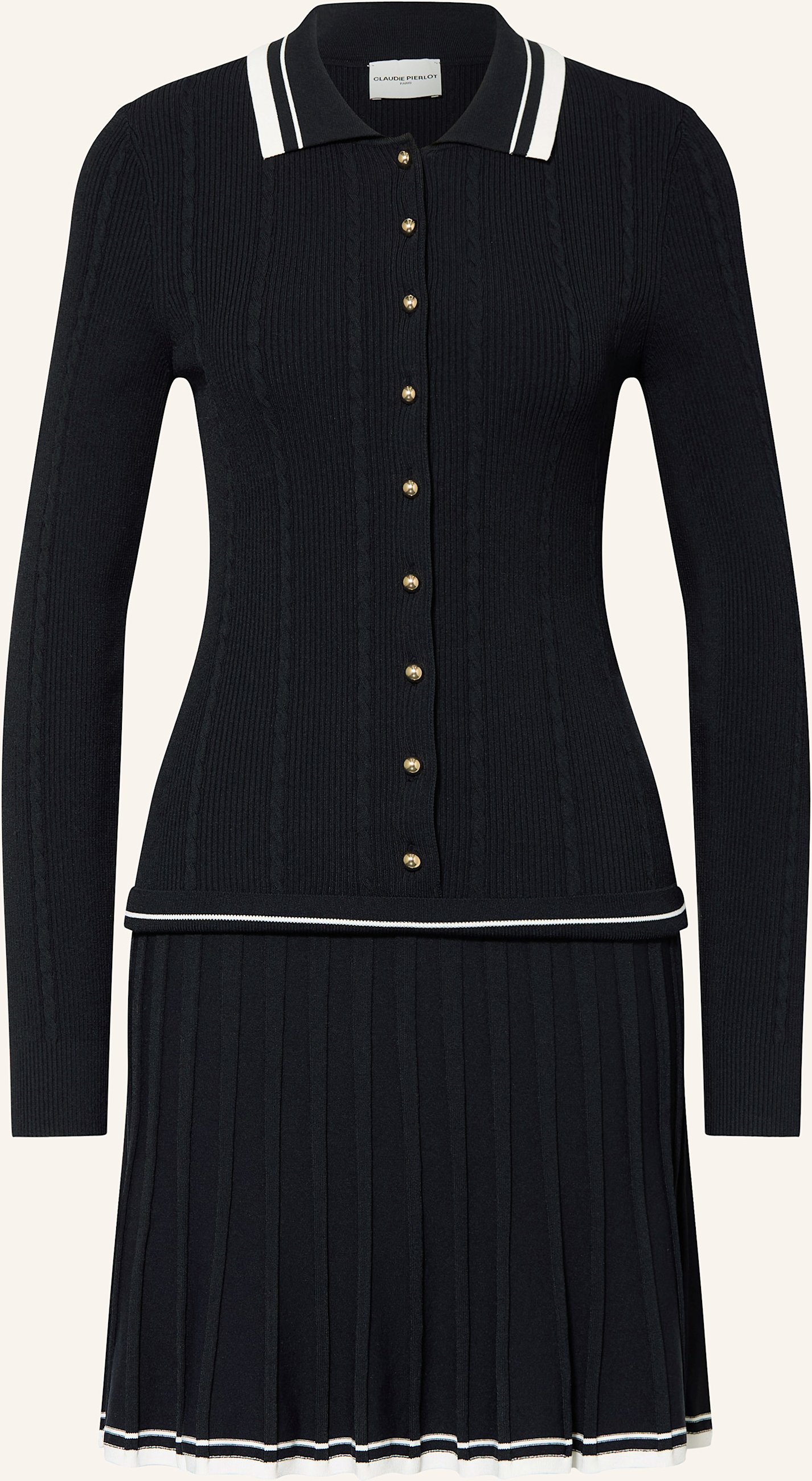 Claudie Pierlot Strickkleid blau