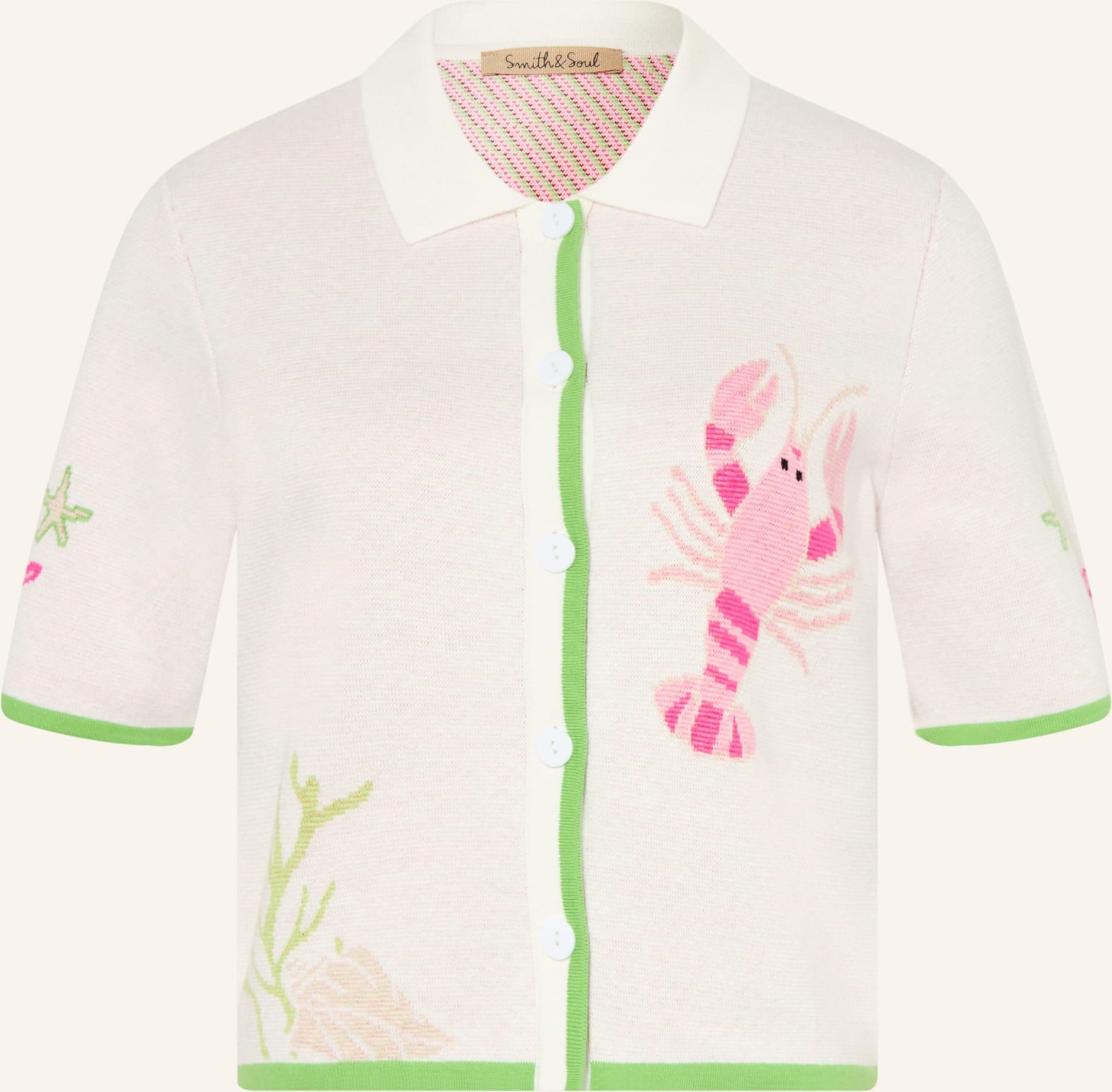 Smith & Soul Strickjacke weiss