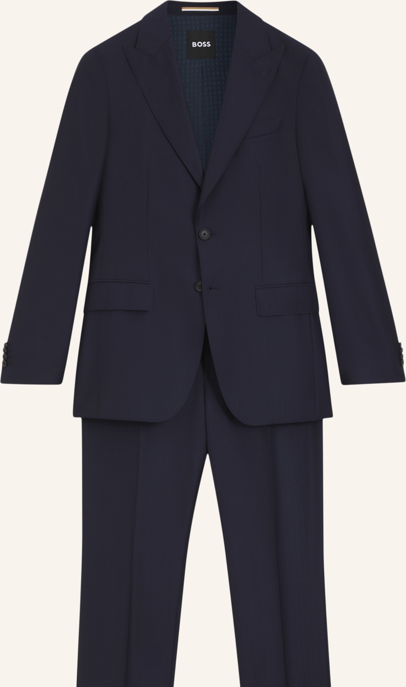 Boss Business Anzug C-Huge-2pcs-Pk-261 Slim Fit blau