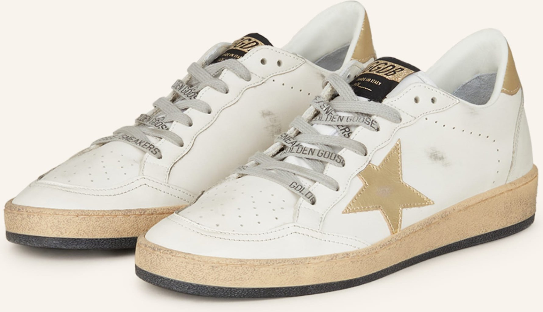 Golden Goose Sneaker Ball Star weiss