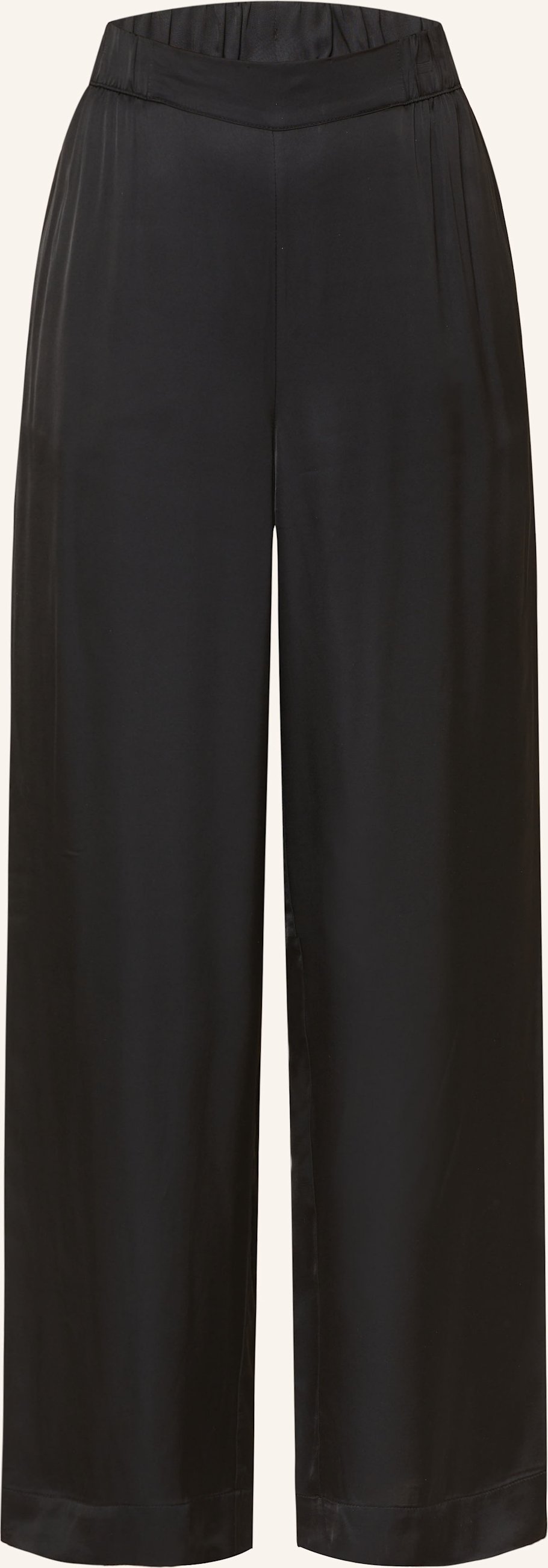 S.Oliver Black Label Marlenehose Aus Satin schwarz