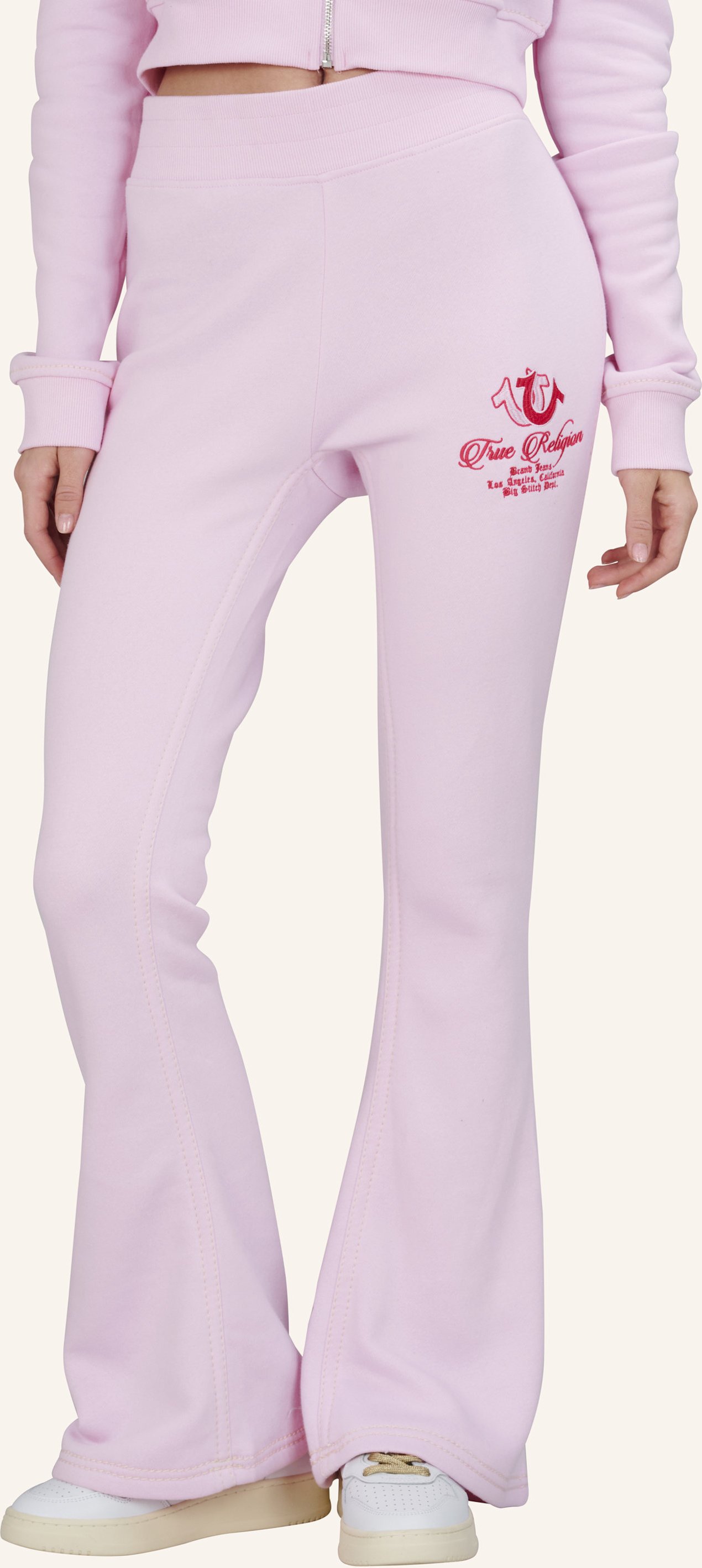 True Religion Flare Sweatpants rosa