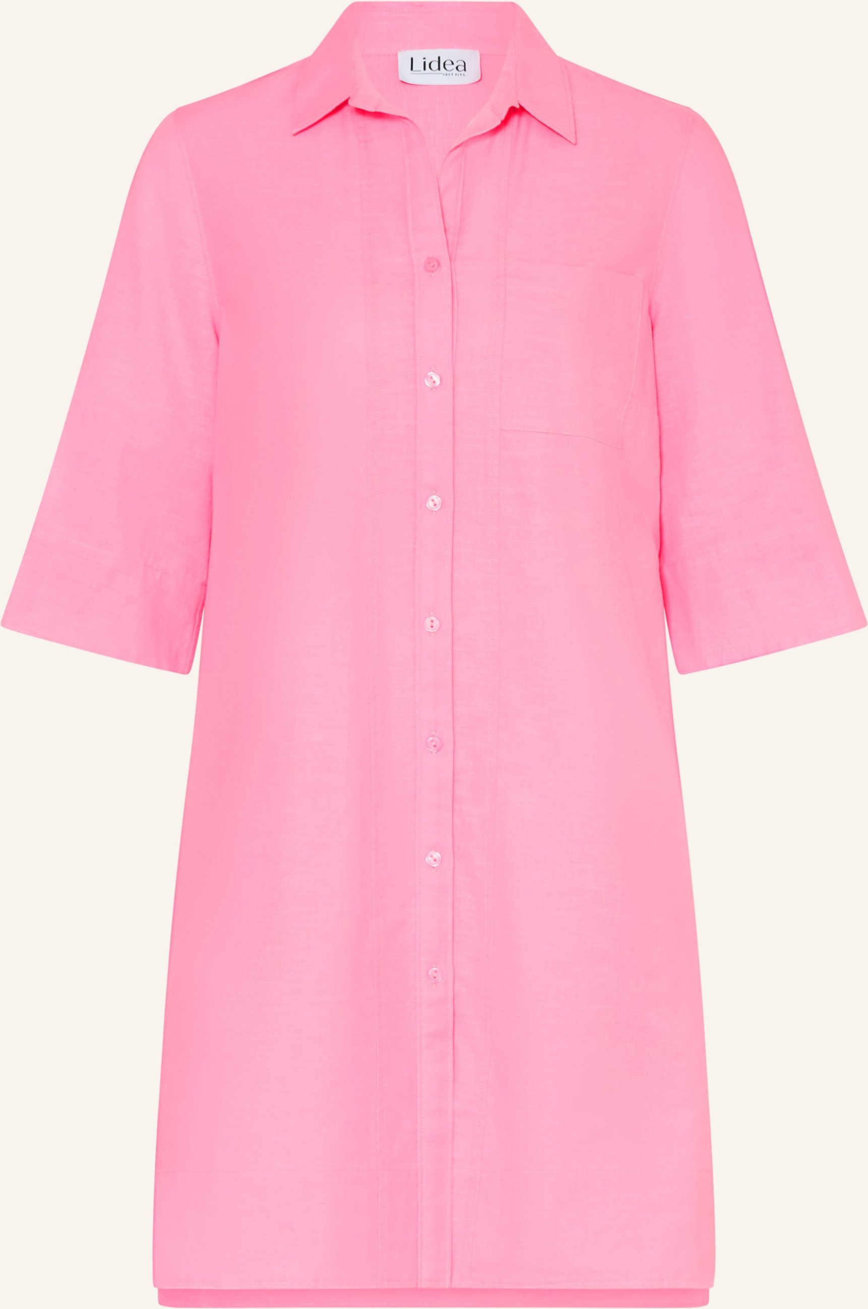 Lidea Strandkleid Mit 3/4-Arm pink