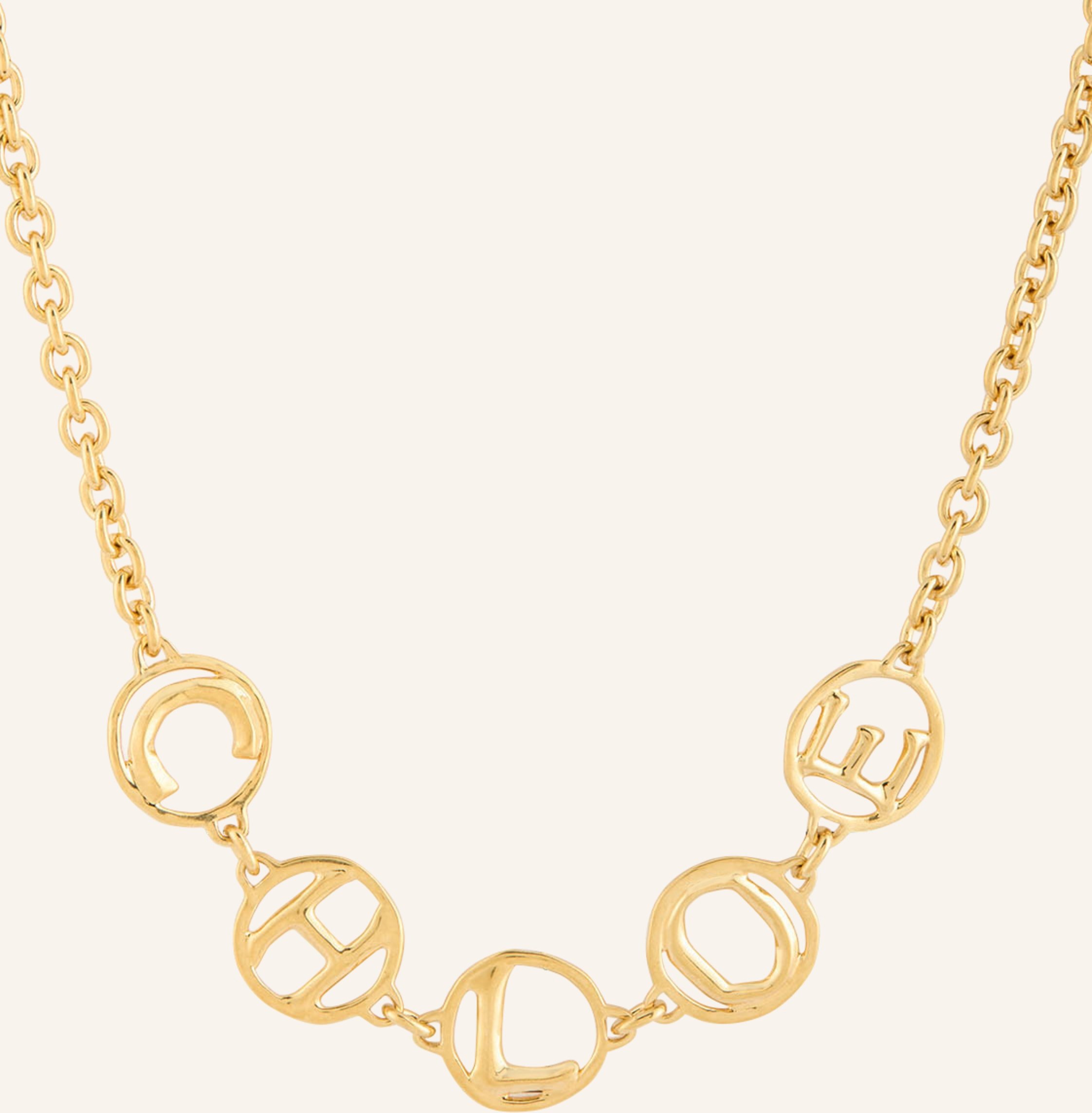 Chloé Choker Script gold