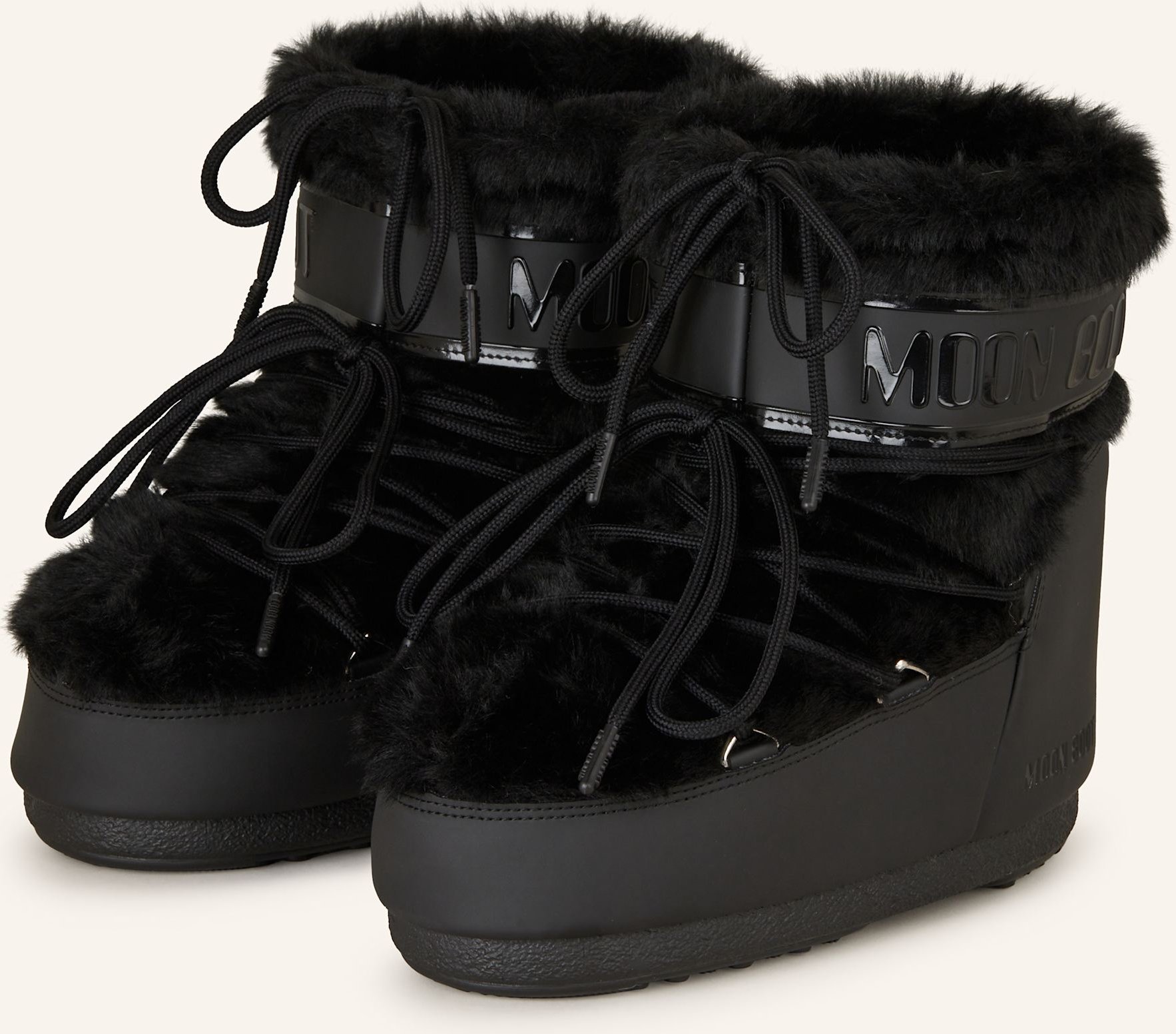 Moon Boot Moon Boots Icon Low Faux Fur schwarz