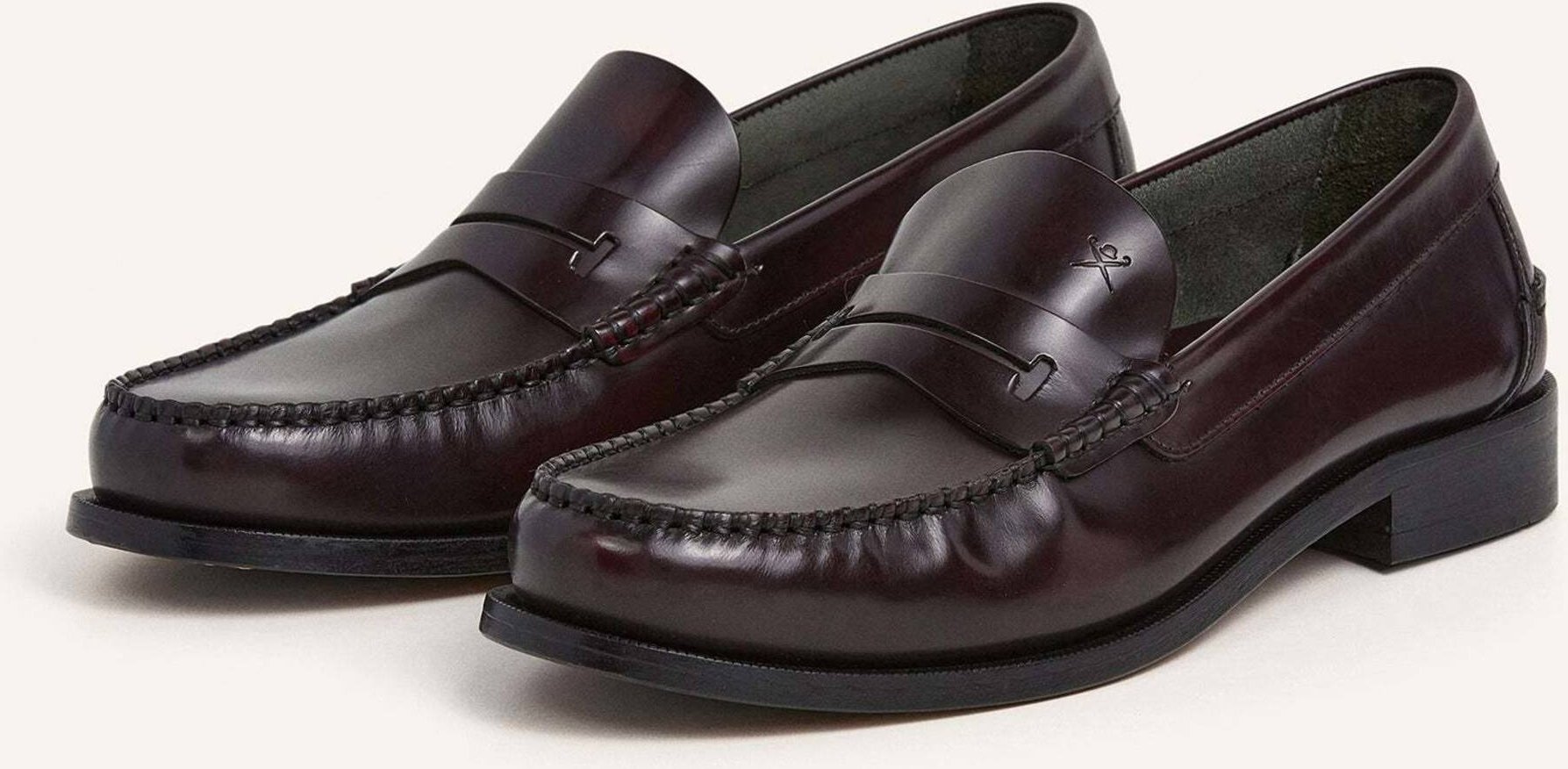 Hackett London Loafer Chesfield Loafer rot