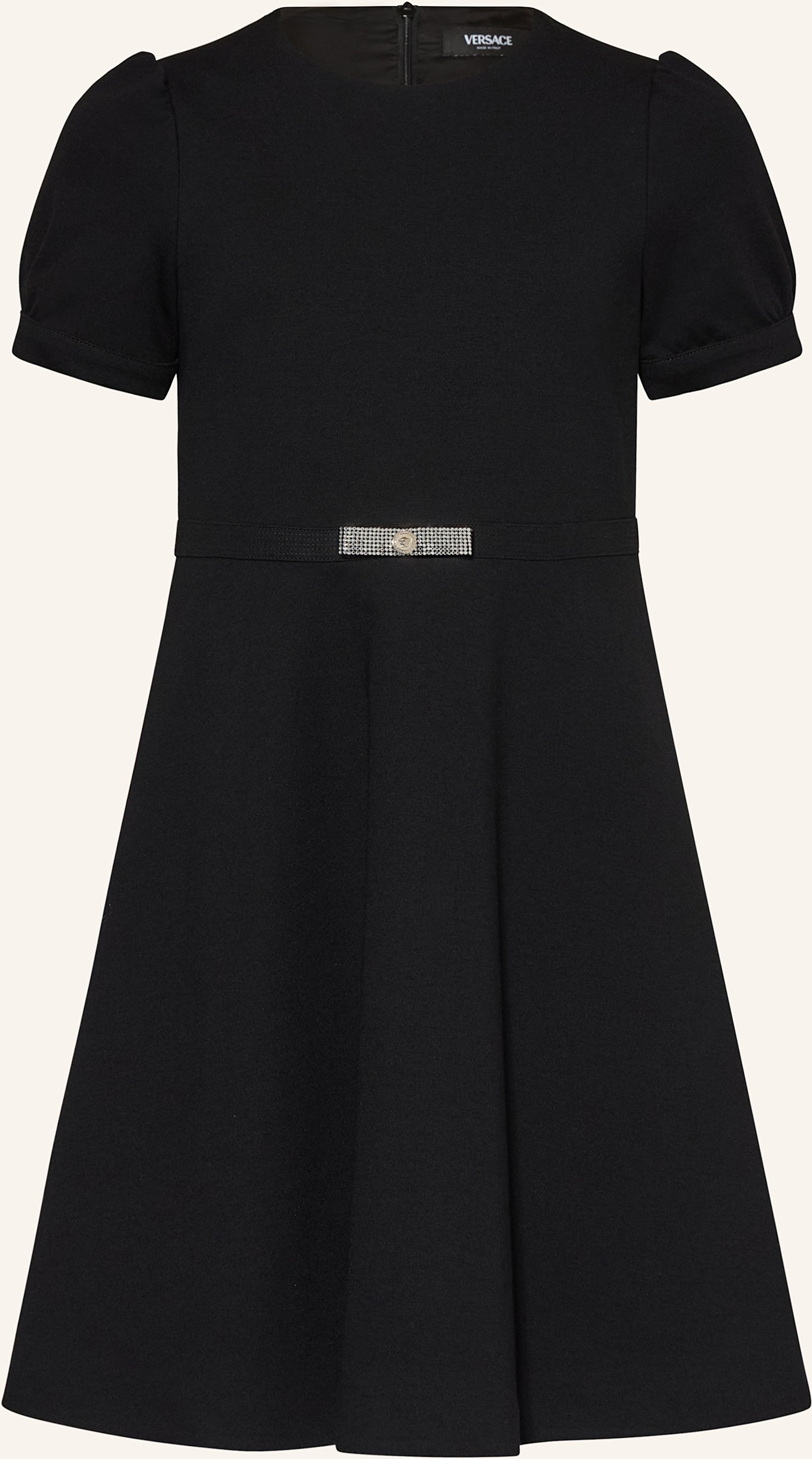 Thumbnail - Versace Jerseykleid Mit Schmucksteinen schwarz
