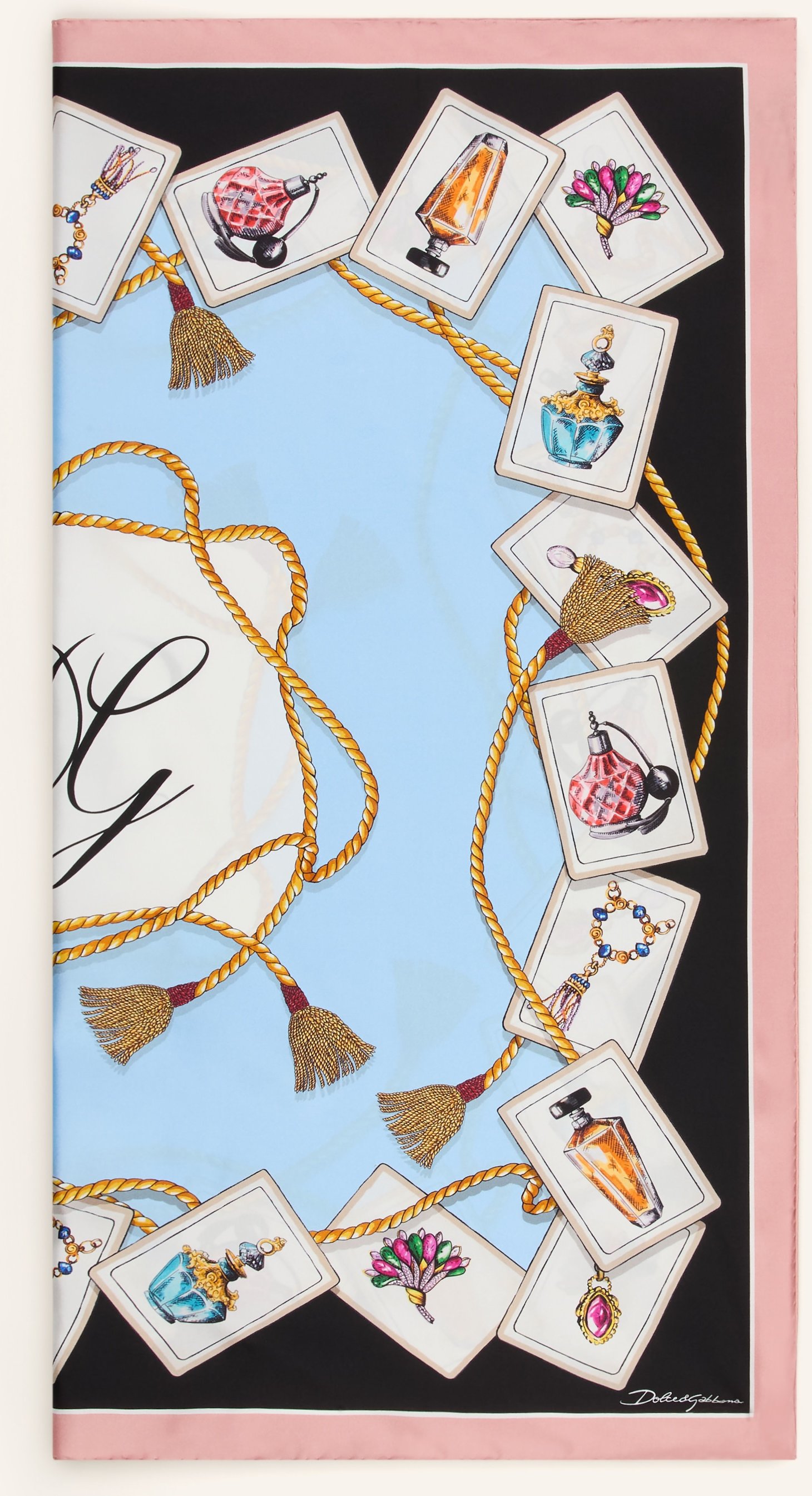 Dolce & Gabbana Seidentuch blau