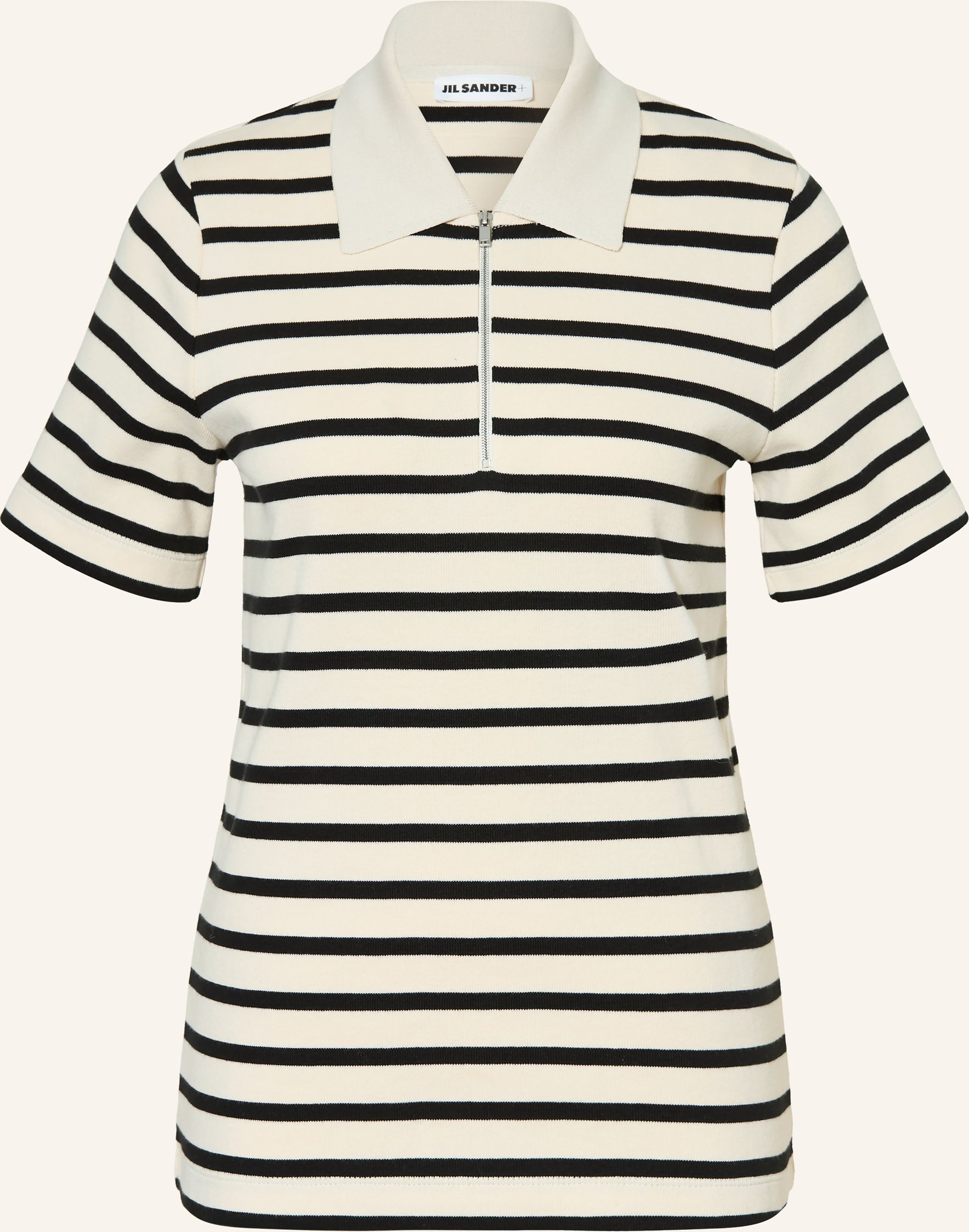 Jil Sander Strick-Poloshirt blau