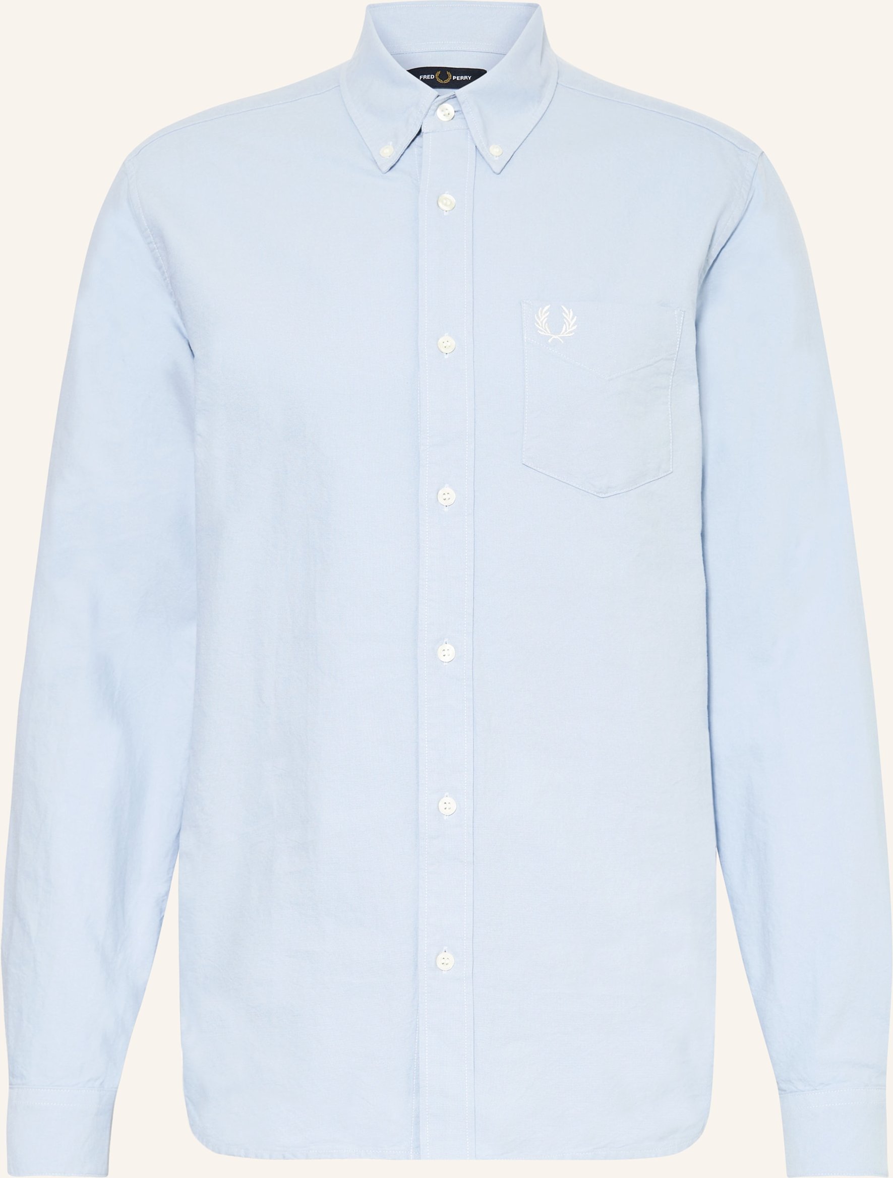 Fred Perry Hemd Regular Fit blau