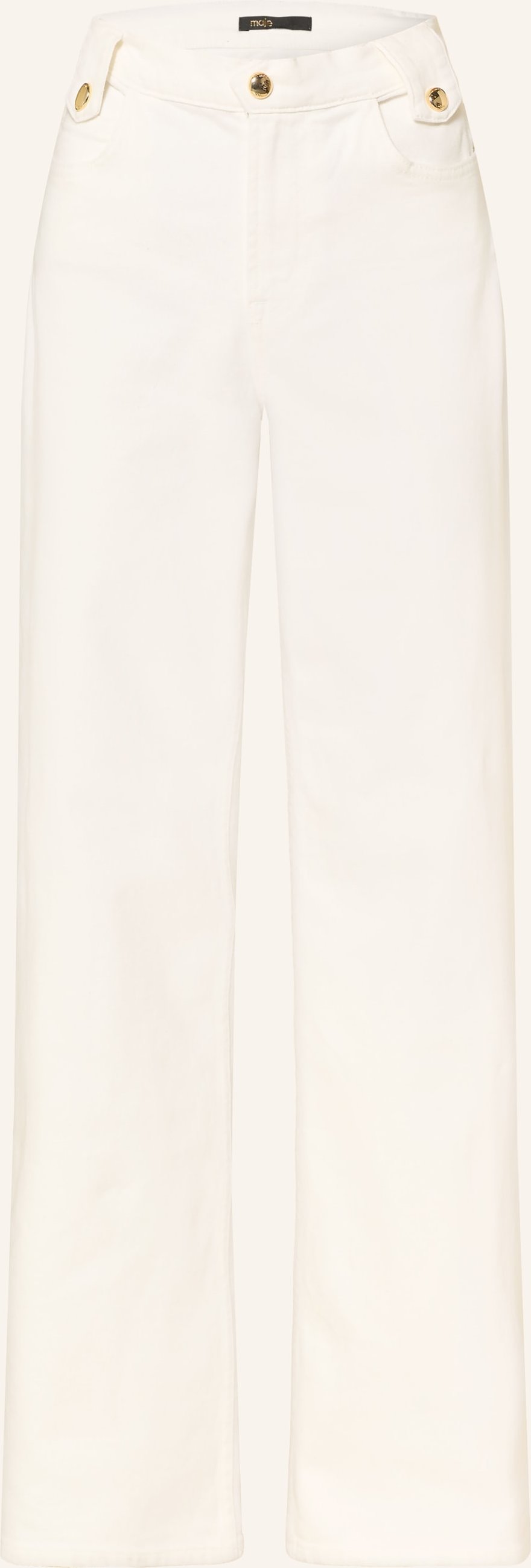 Maje Wide Leg Jeans weiss