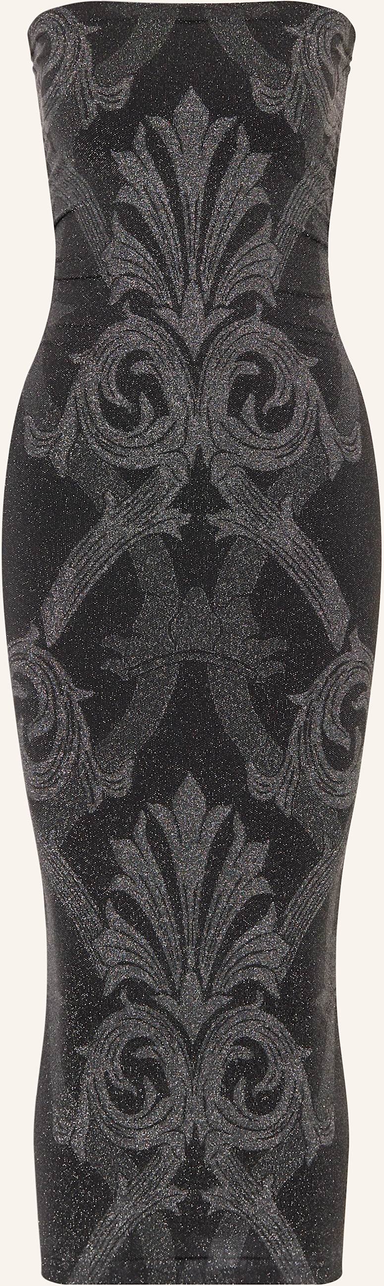 Wolford Etuikleid Metallic Jacquard Mit Glitzergarn silber