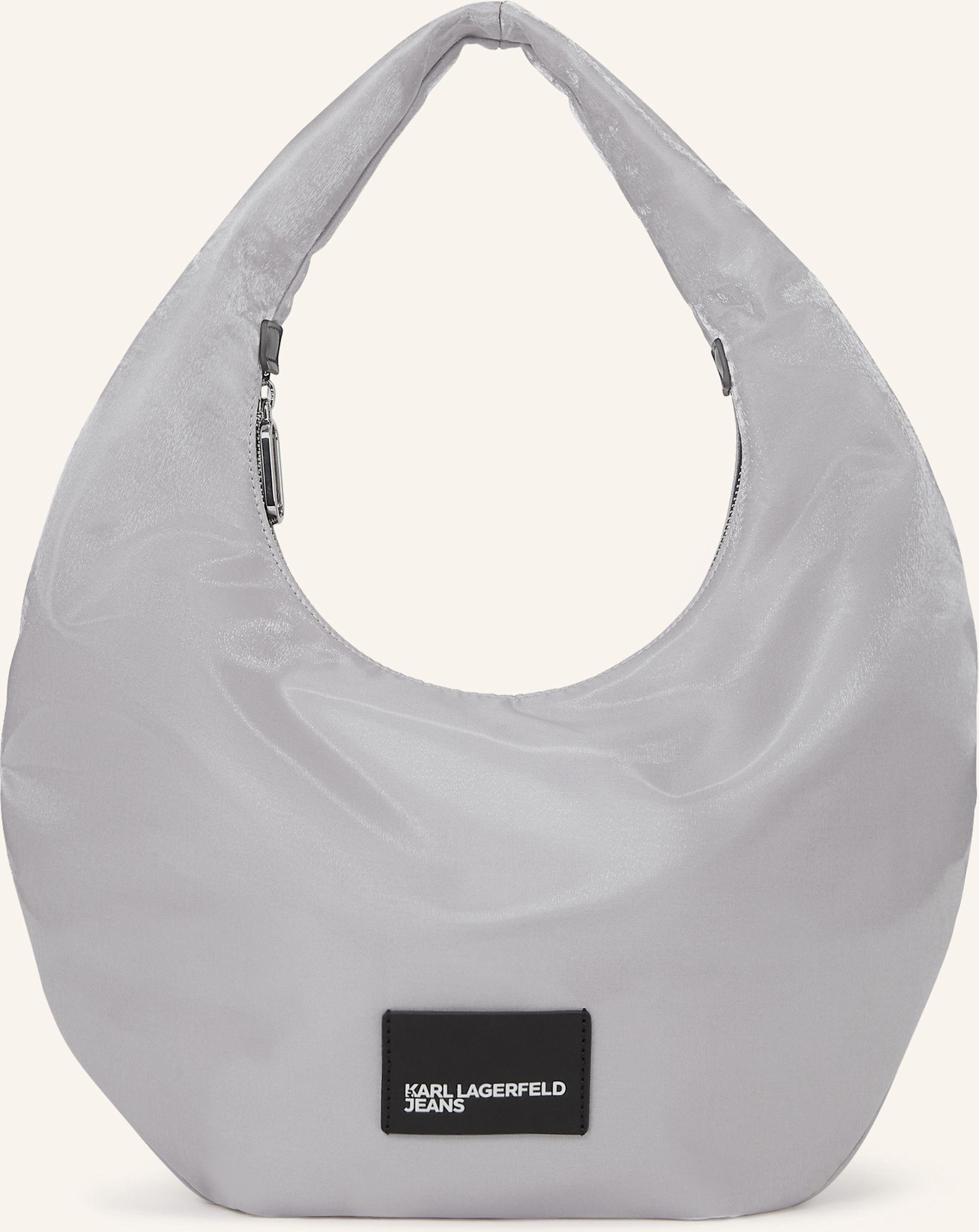 Karl Lagerfeld Jeans Schultertasche silber