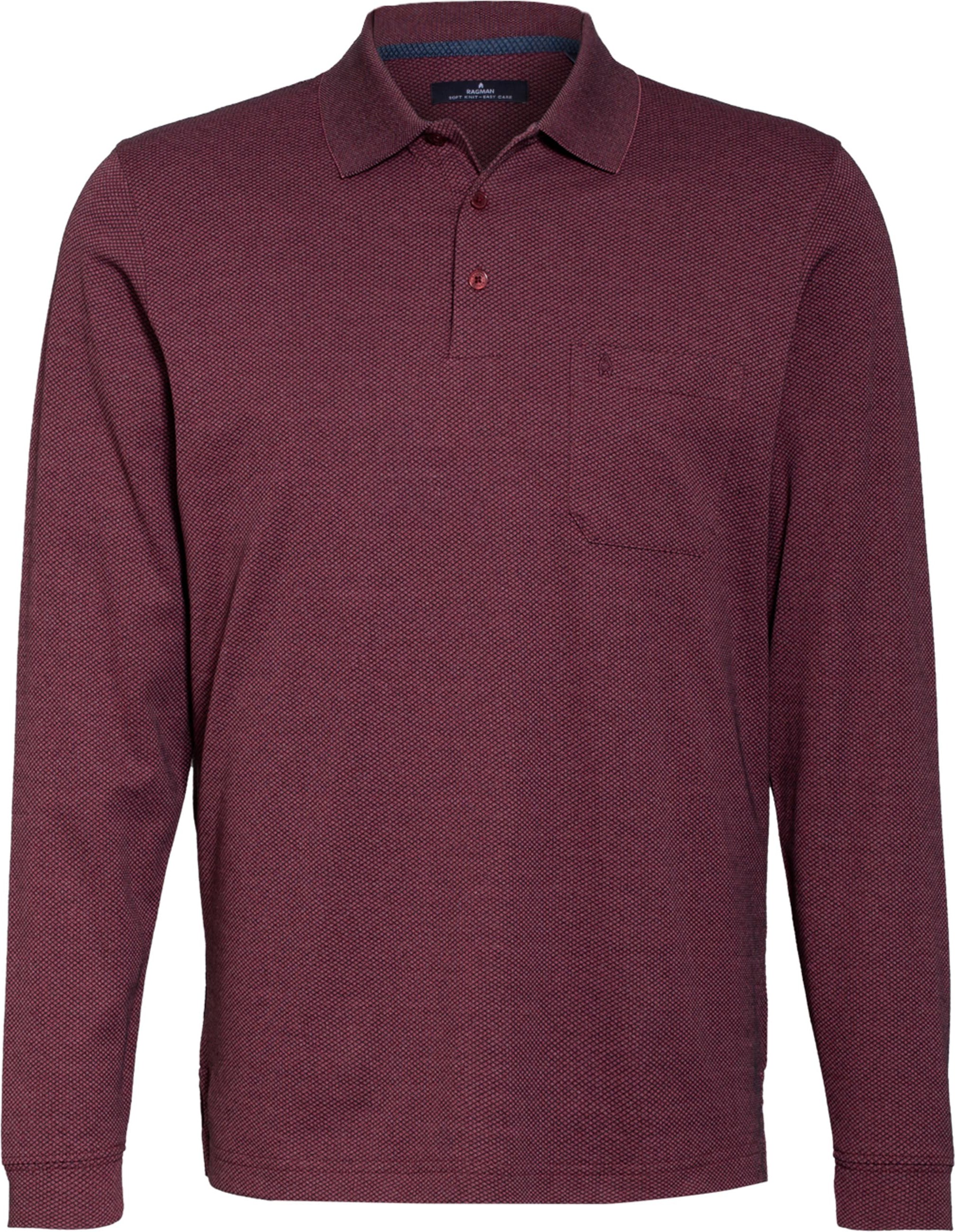 Ragman Poloshirt rot