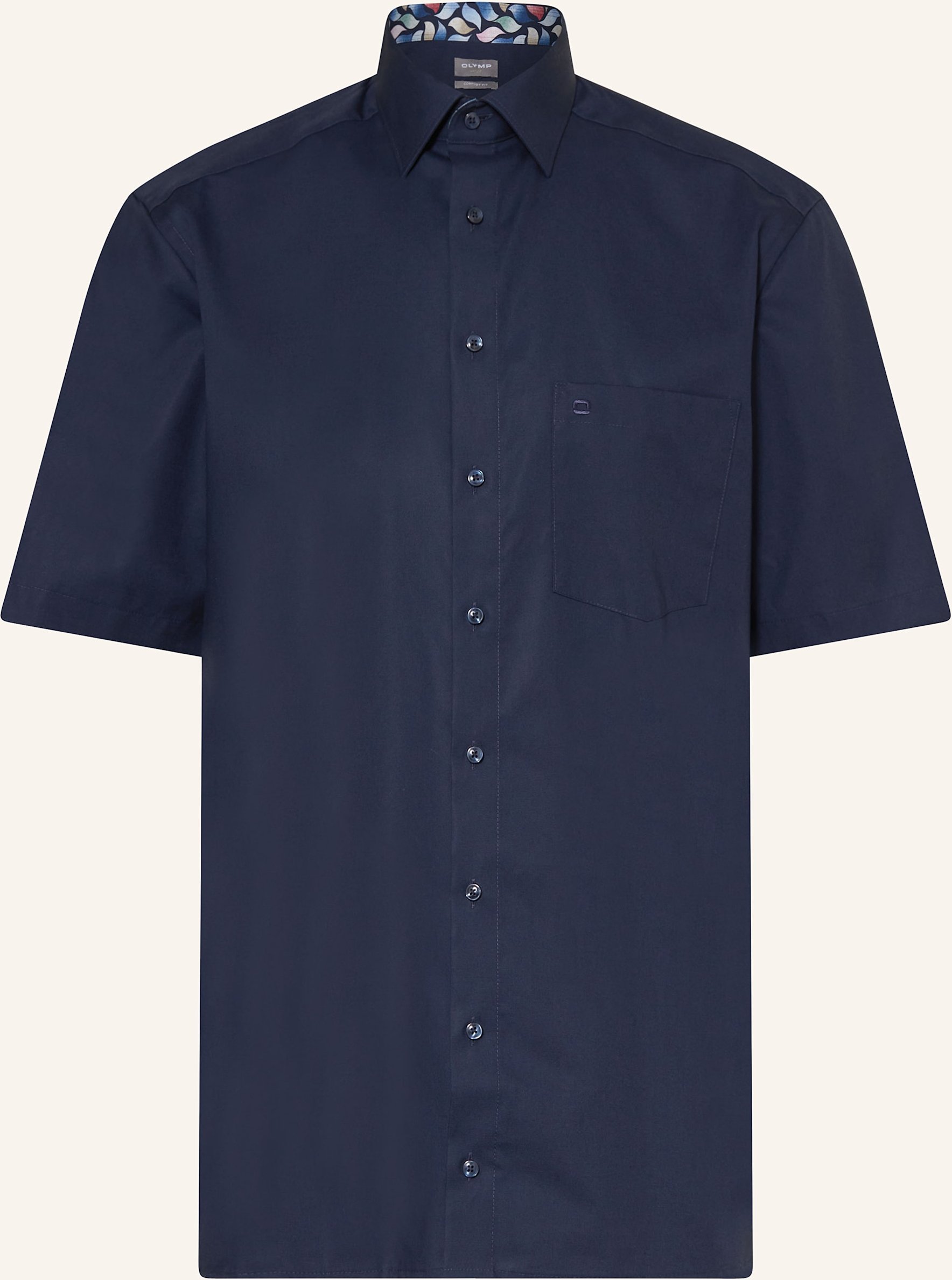 Olymp Kurzarm-Hemd Luxor Comfort Fit blau