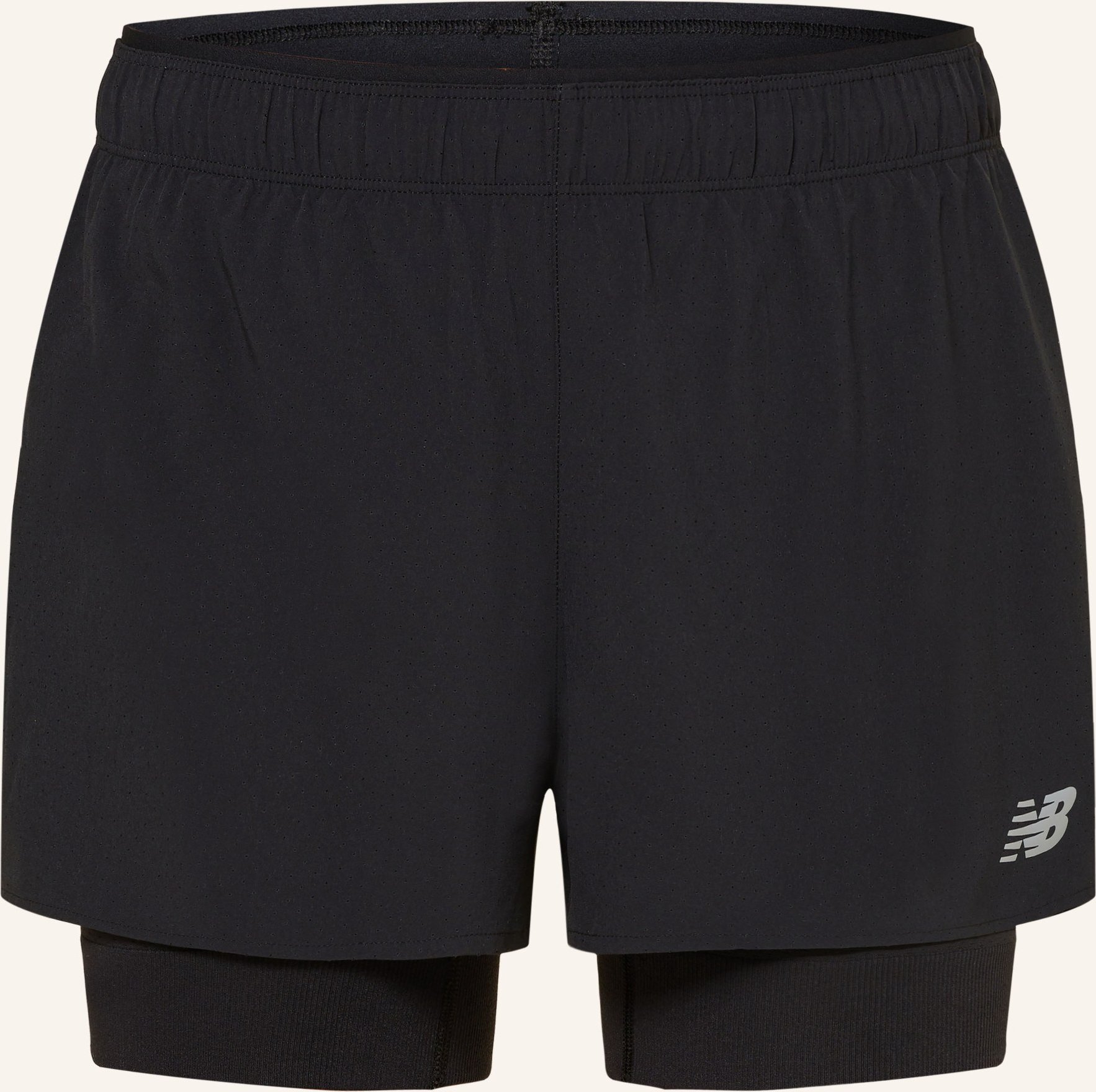 Thumbnail - New Balance 2-in1-Laufshorts schwarz