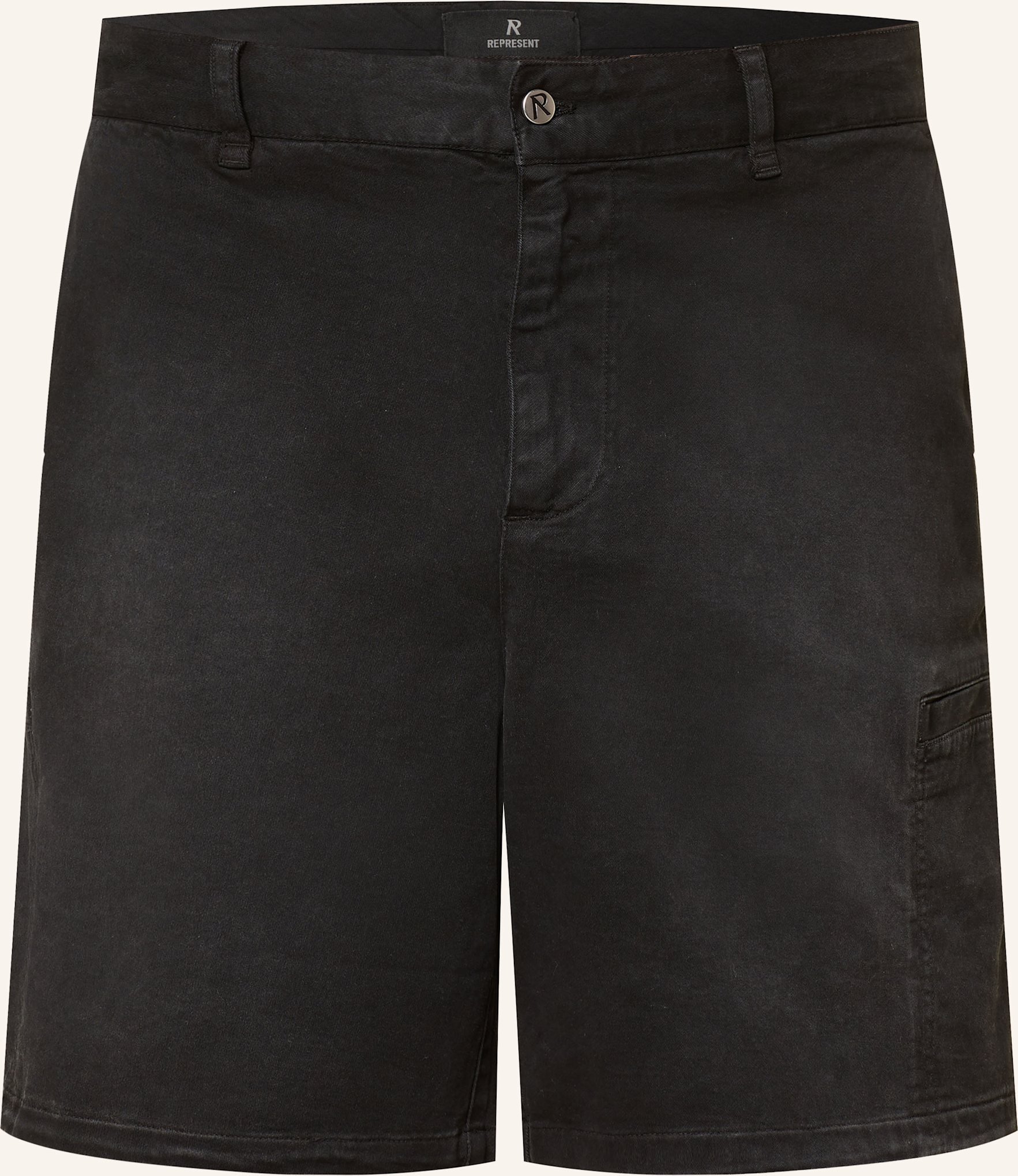 Represent Cargo-Jeansshorts schwarz