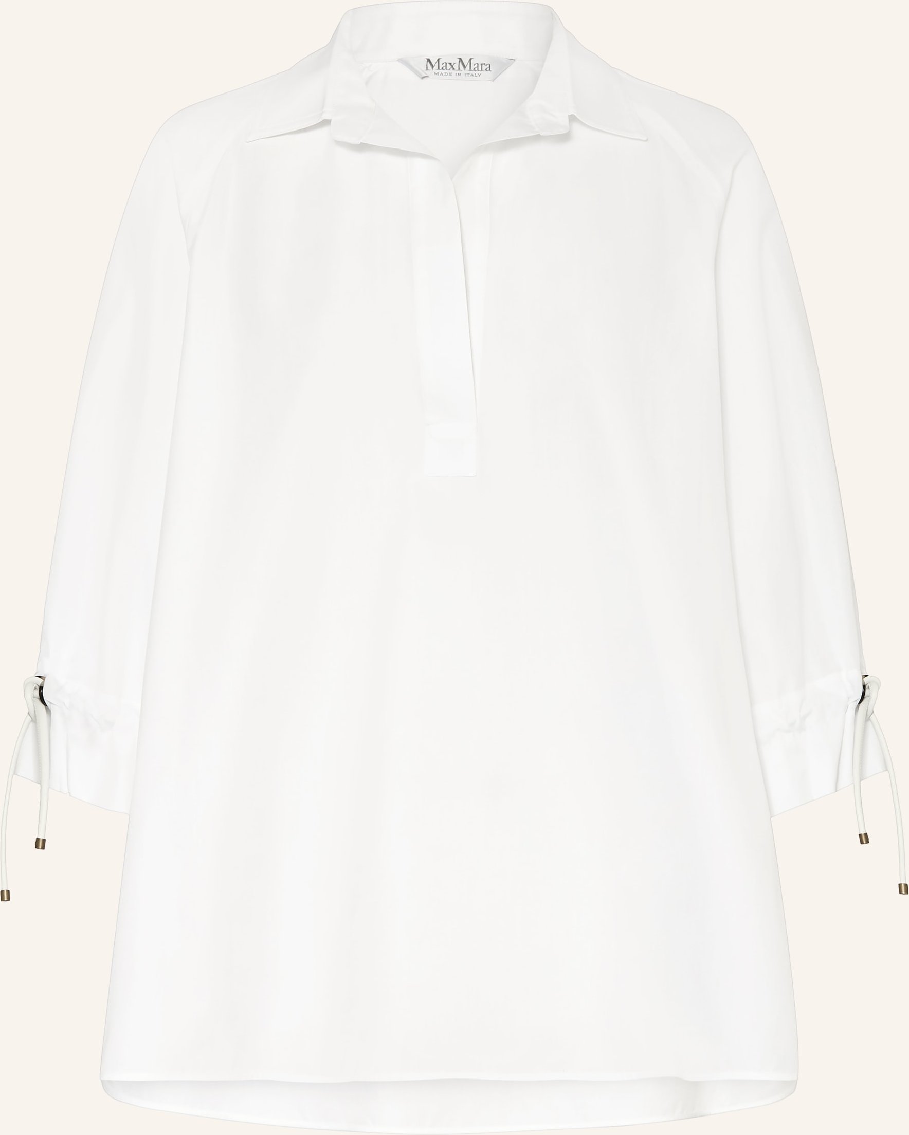 Max Mara Oversized-Blusenshirt Adorni Mit 3/4-Arm weiss