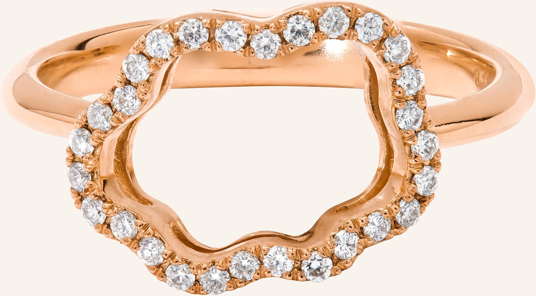 Vieri Ring Wolke Silhouette Brillanten rosegold