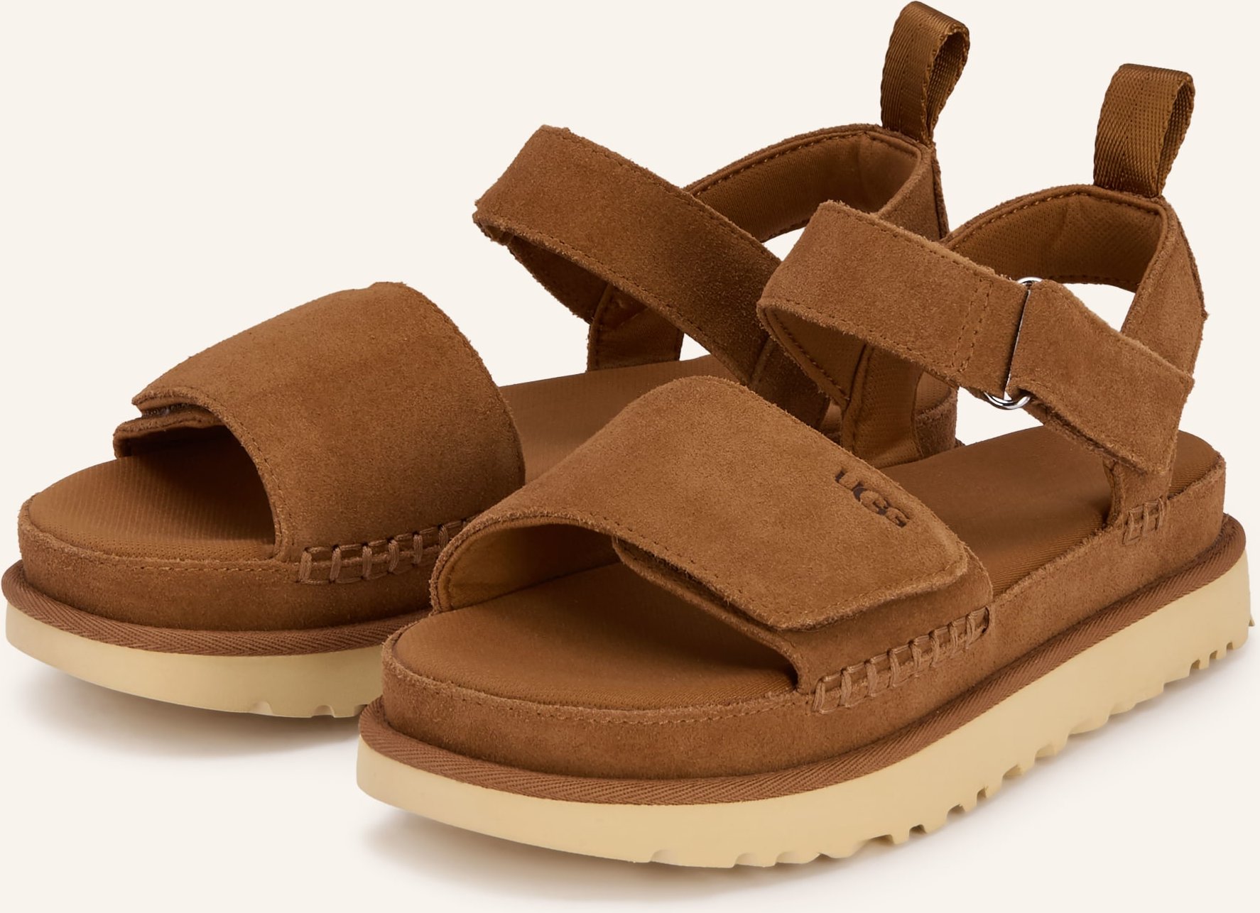 Ugg Plateau-Sandalen Goldenstar braun