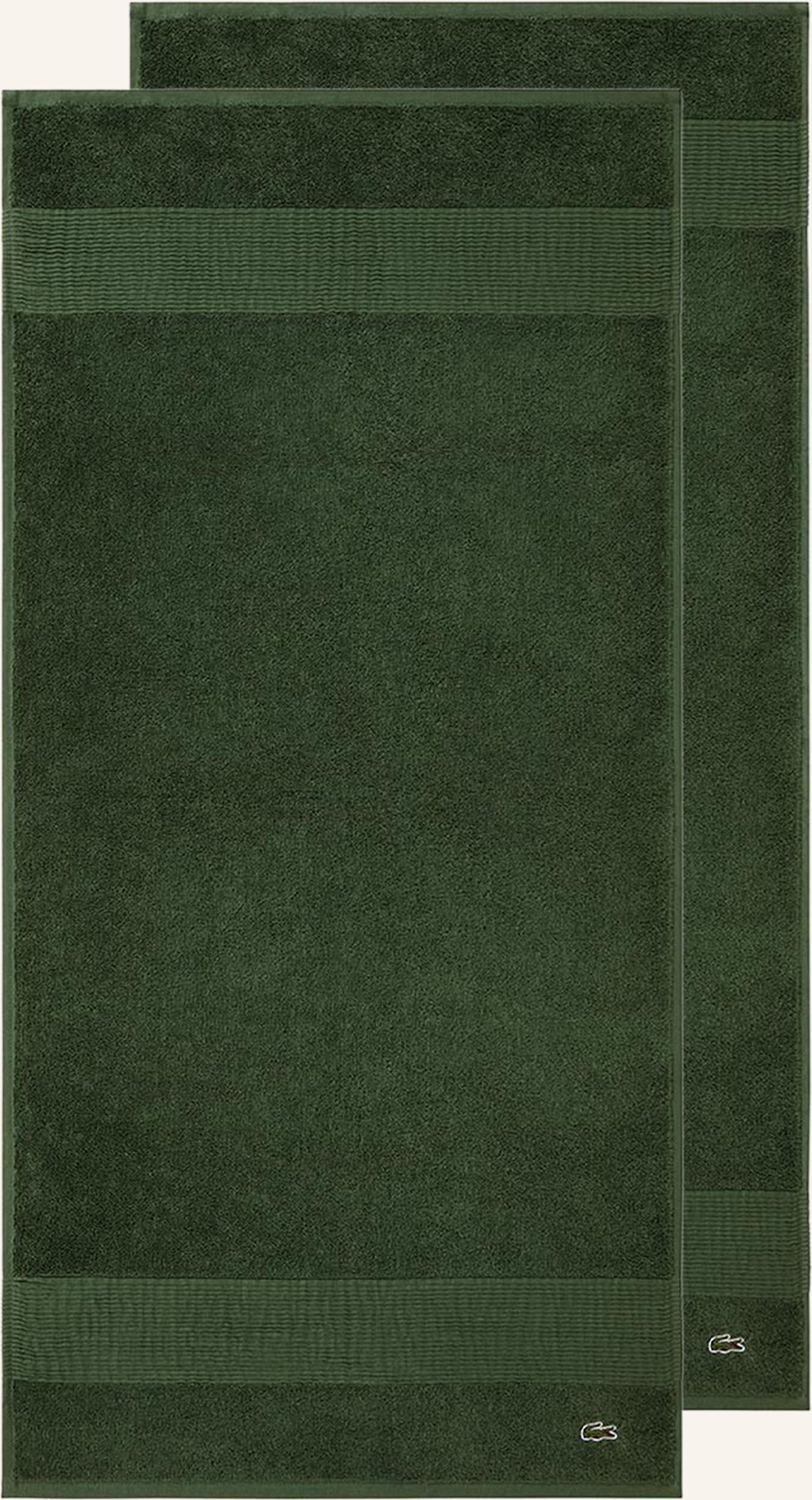 Lacoste Gästetuch 2er Set Llecroco gruen