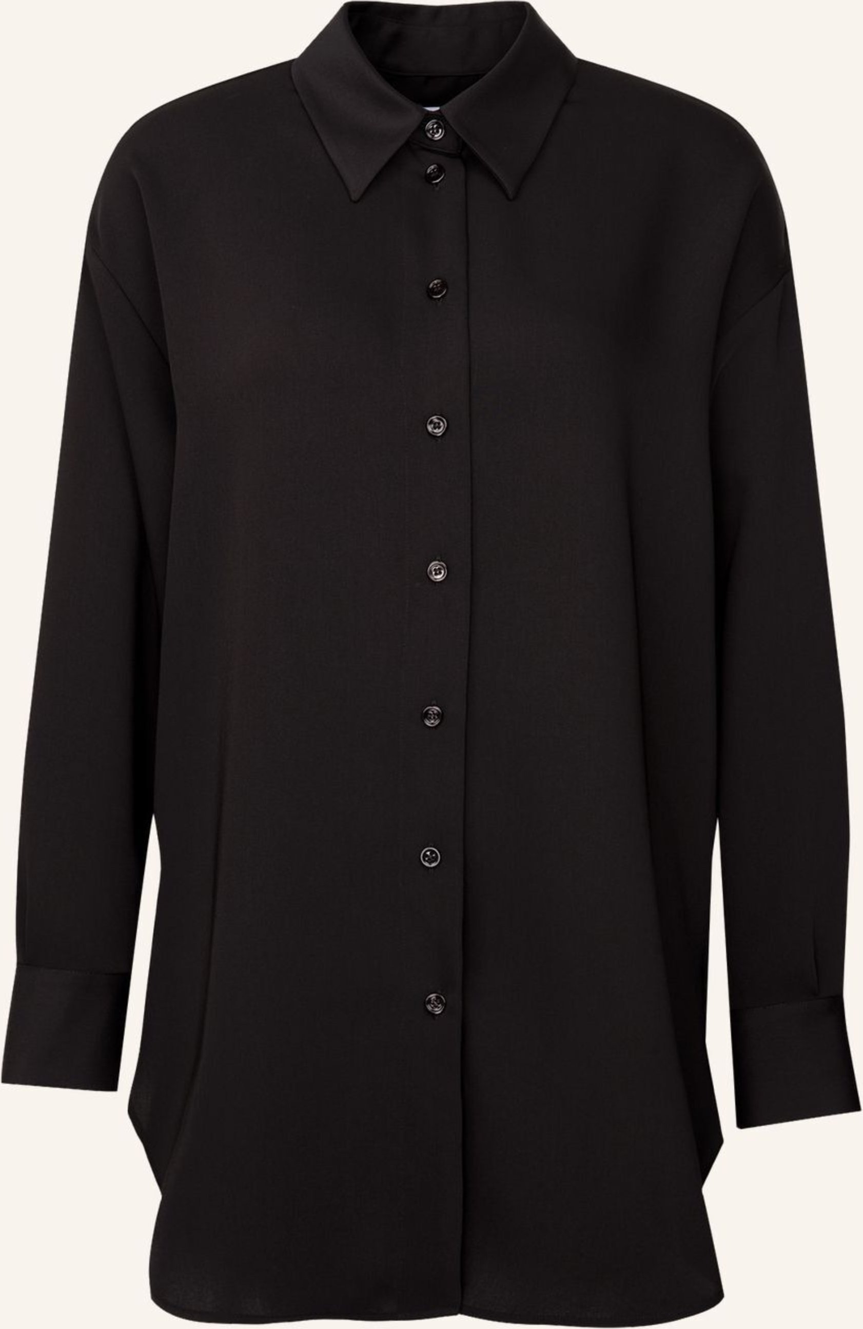 Seidensticker Longbluse, Hemdbluse schwarz