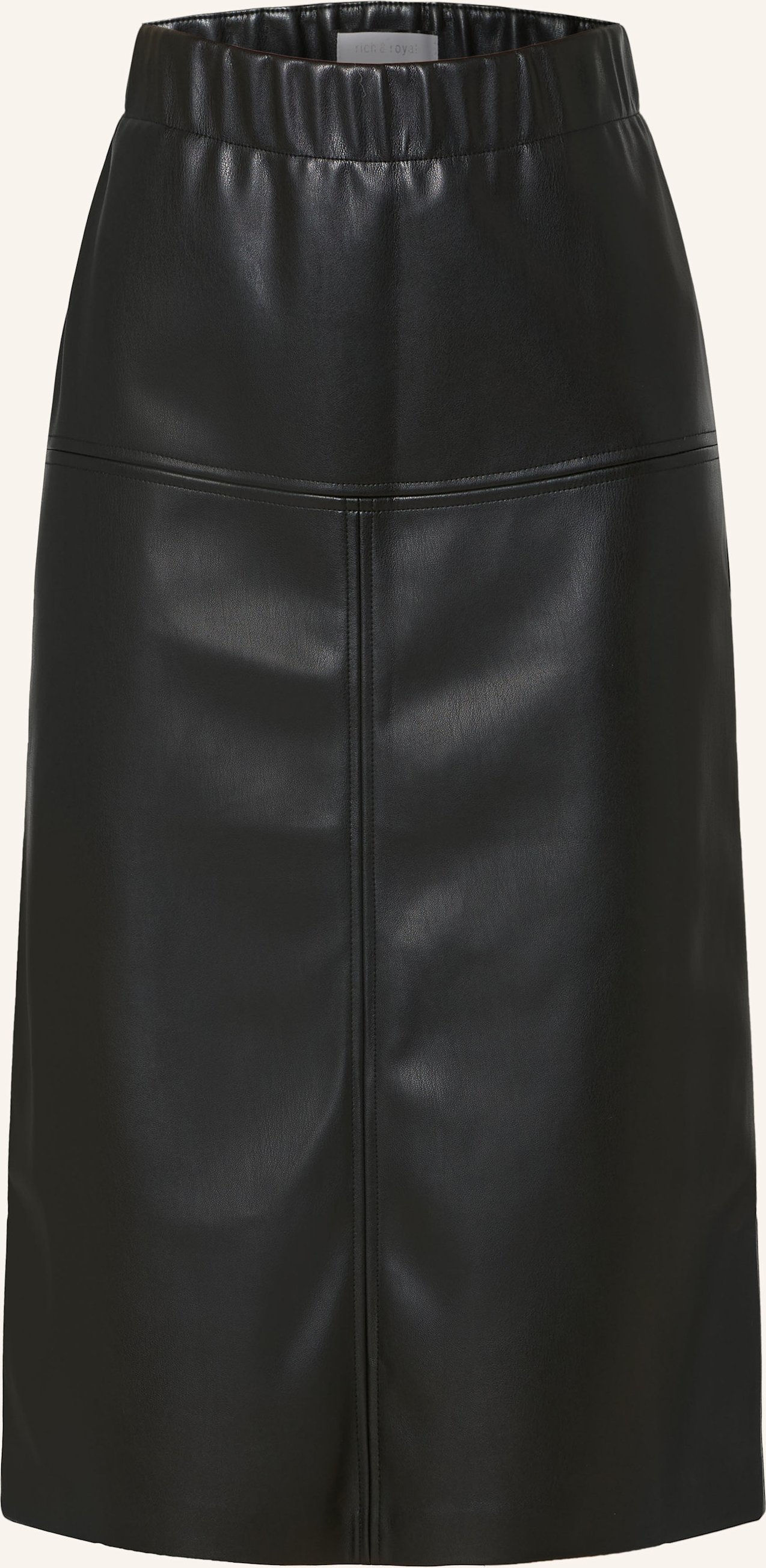 Rich & Royal Rock In Lederoptik schwarz