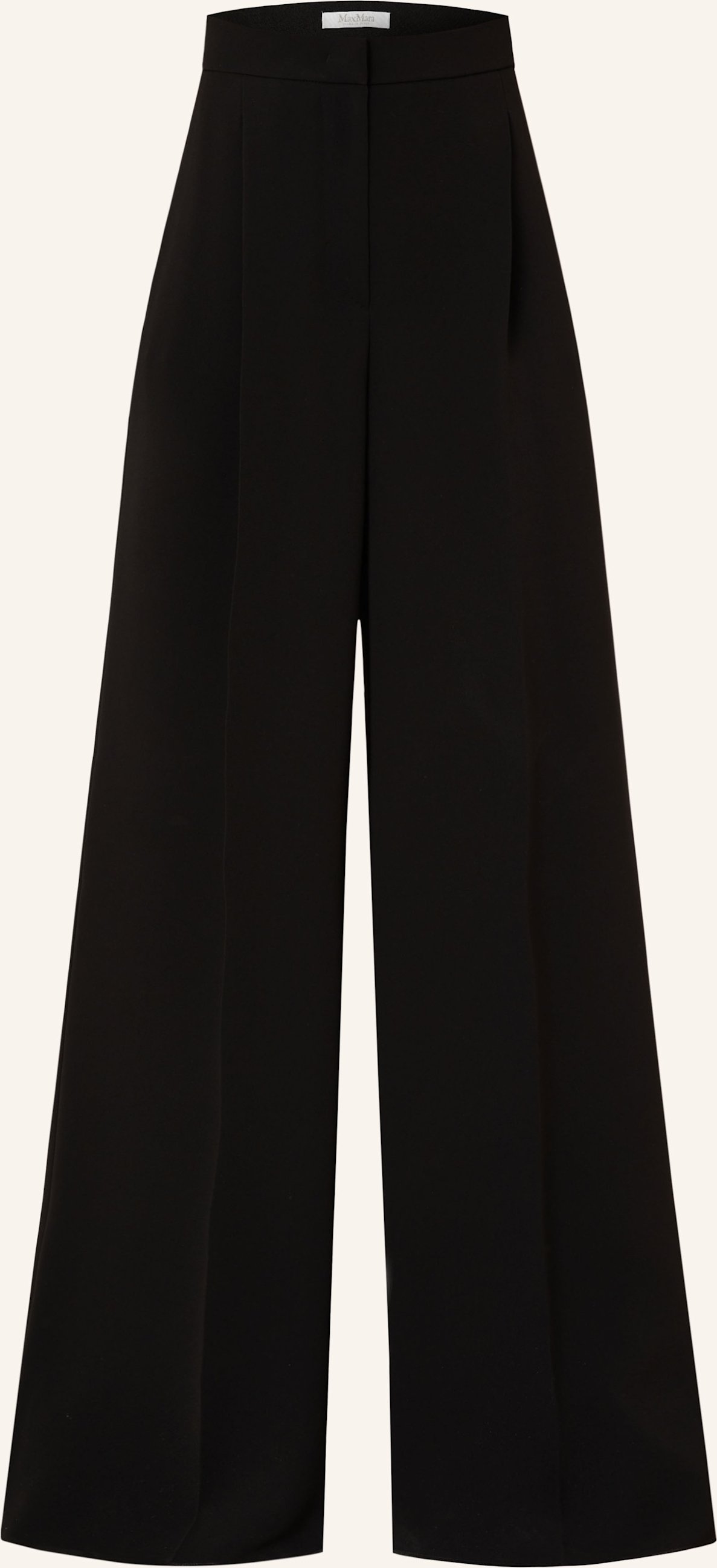 Max Mara Marlenehose Laccato schwarz