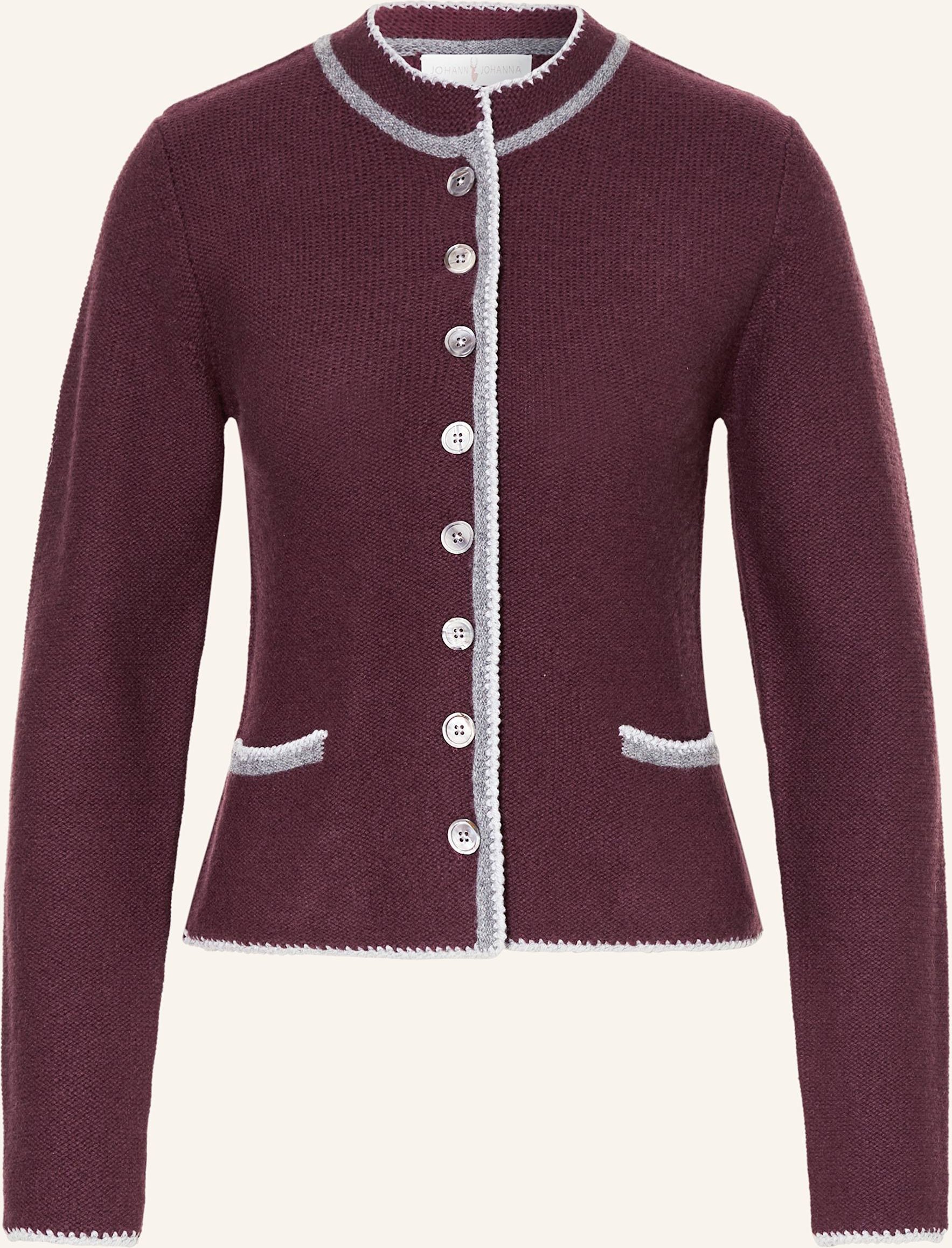 Johann & Johanna Strickjanker Mit Cashmere rot