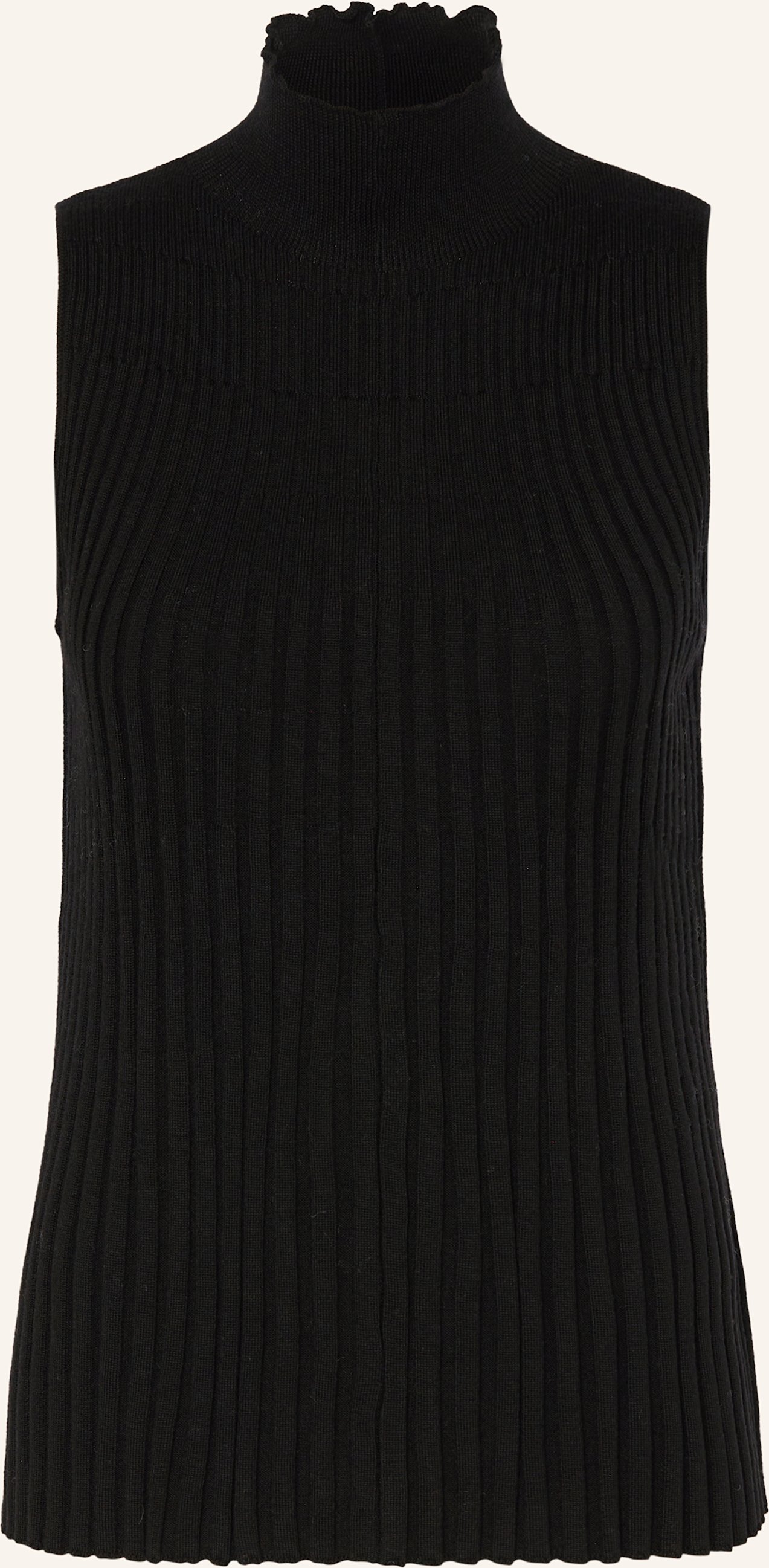 Hemisphere Stricktop Aus Merinowolle schwarz