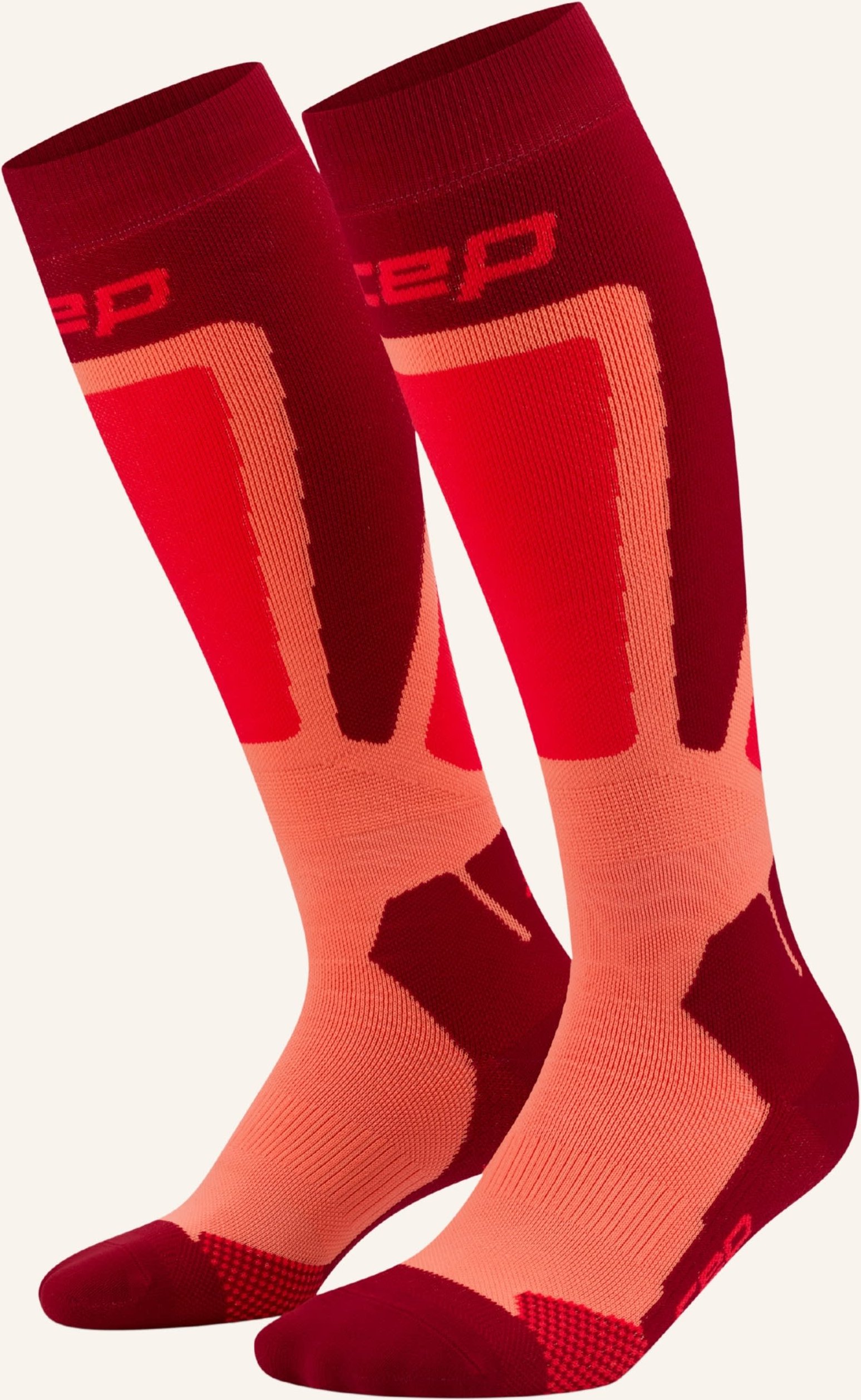 Thumbnail - Cep Skisocken Ski Thermo rot