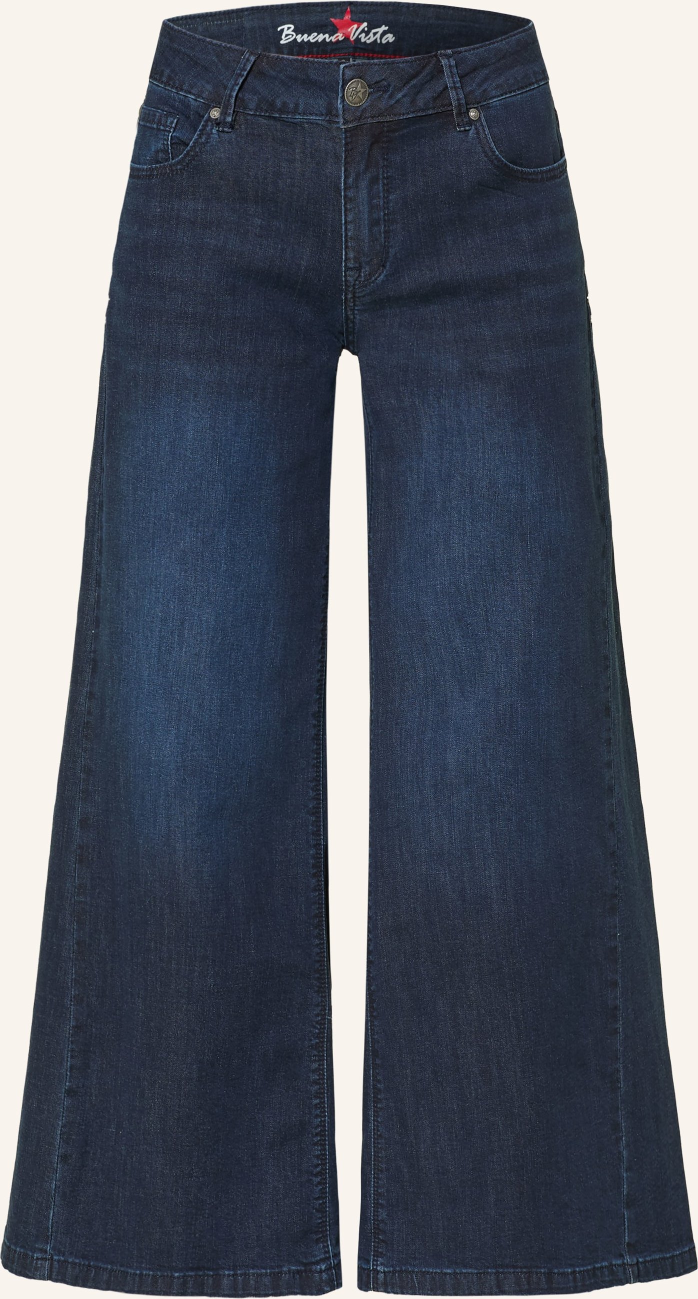 Buena Vista Cropped Jeans Italy Palazzo blau