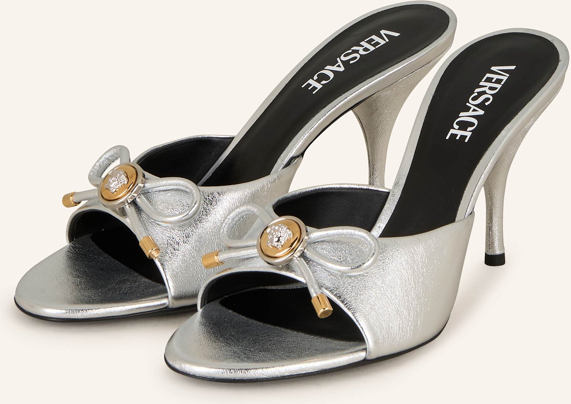 Versace Mules silber