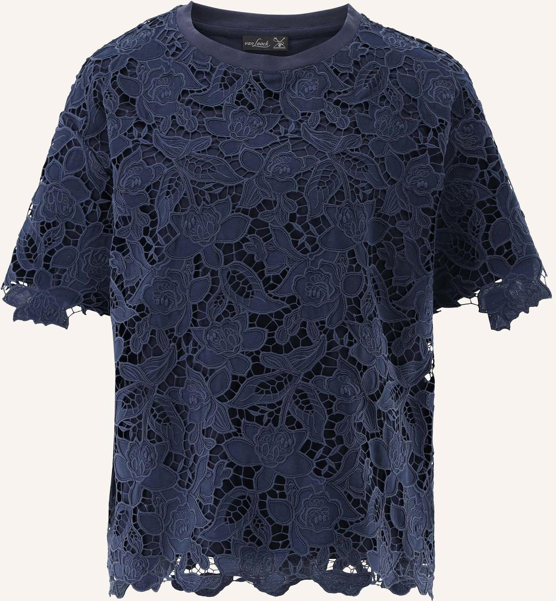 Van Laack Bluse Modern Fit blau
