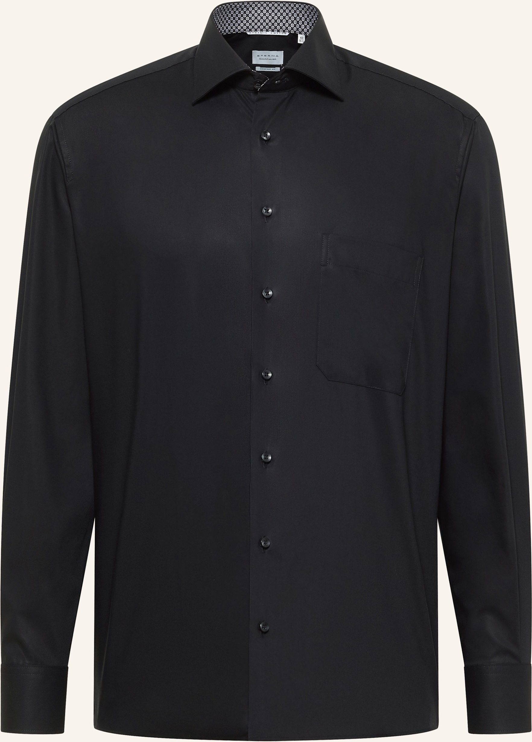 Eterna Hemd Comfort Fit schwarz