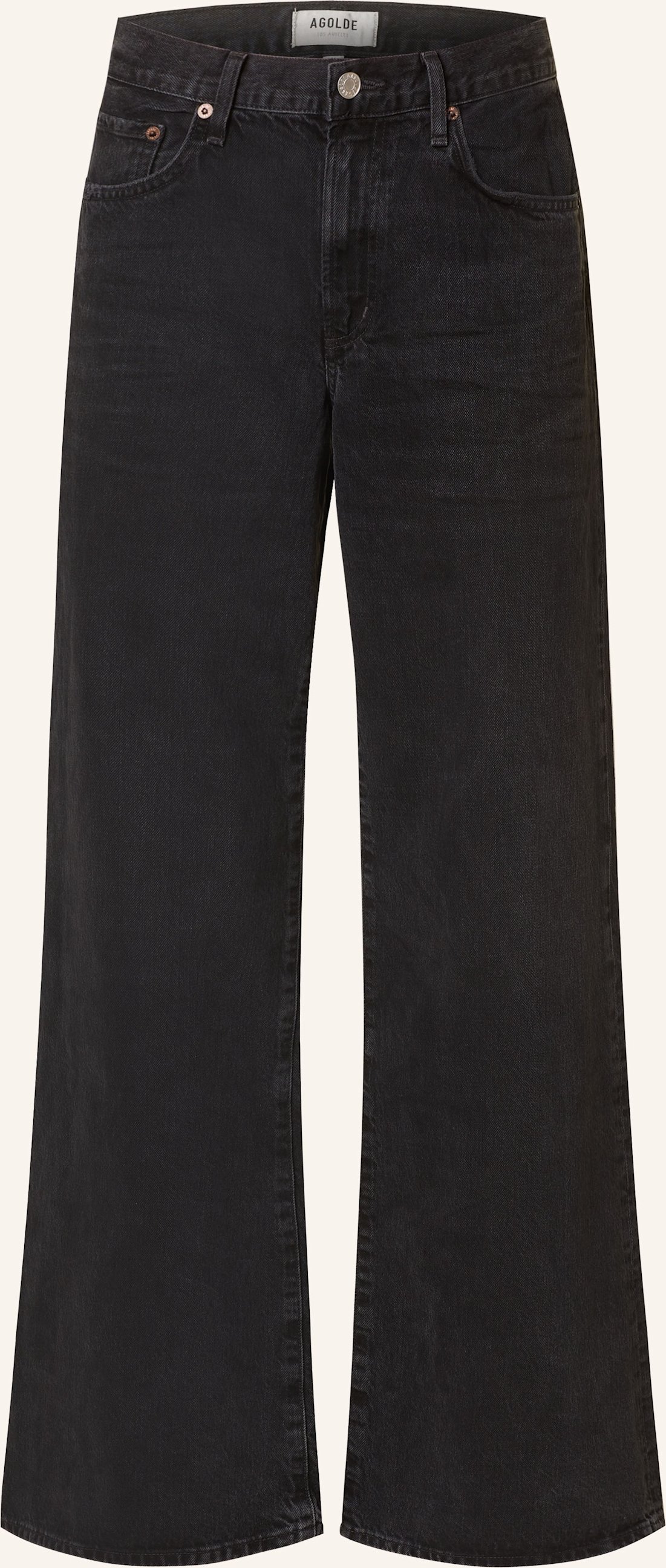 Agolde Wide Leg Jeans Clara schwarz