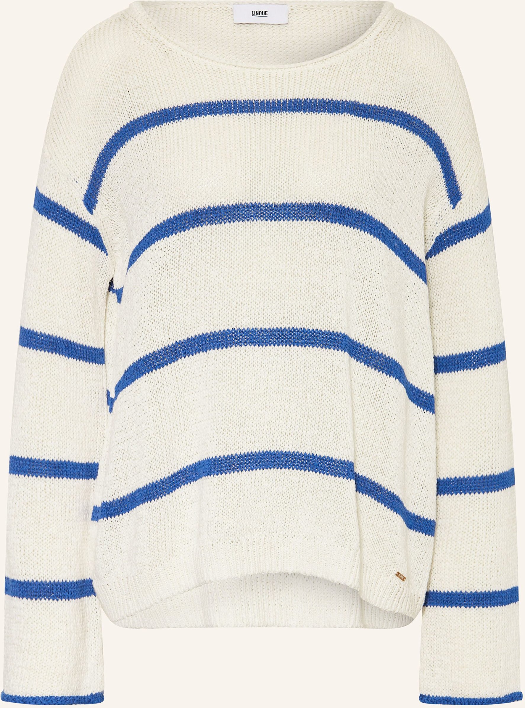 Cinque Pullover Cilivia Mit Leinen weiss