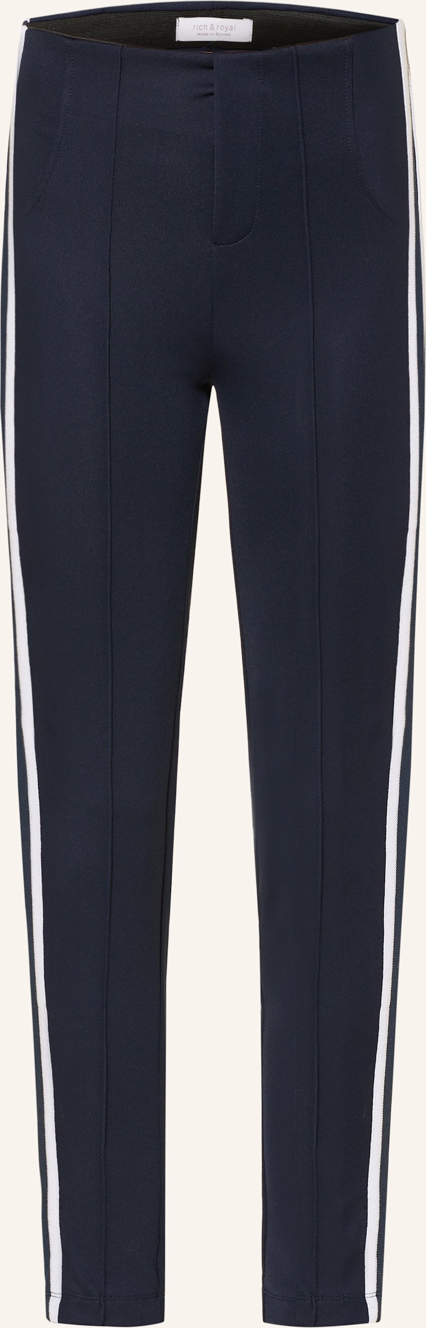 Rich & Royal Leggings Mit Galonstreifen blau