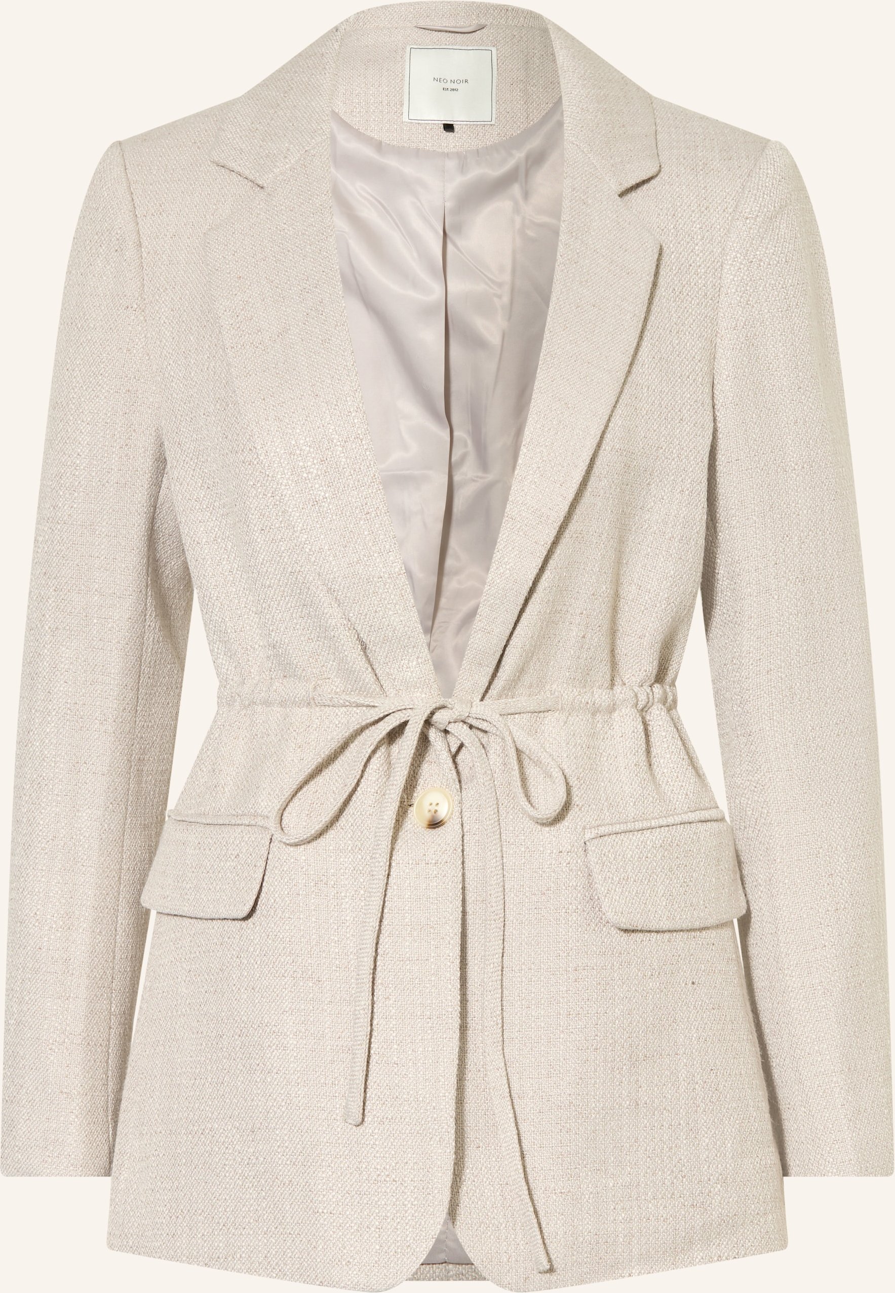 Neo Noir Bouclé-Blazer Jemmie beige