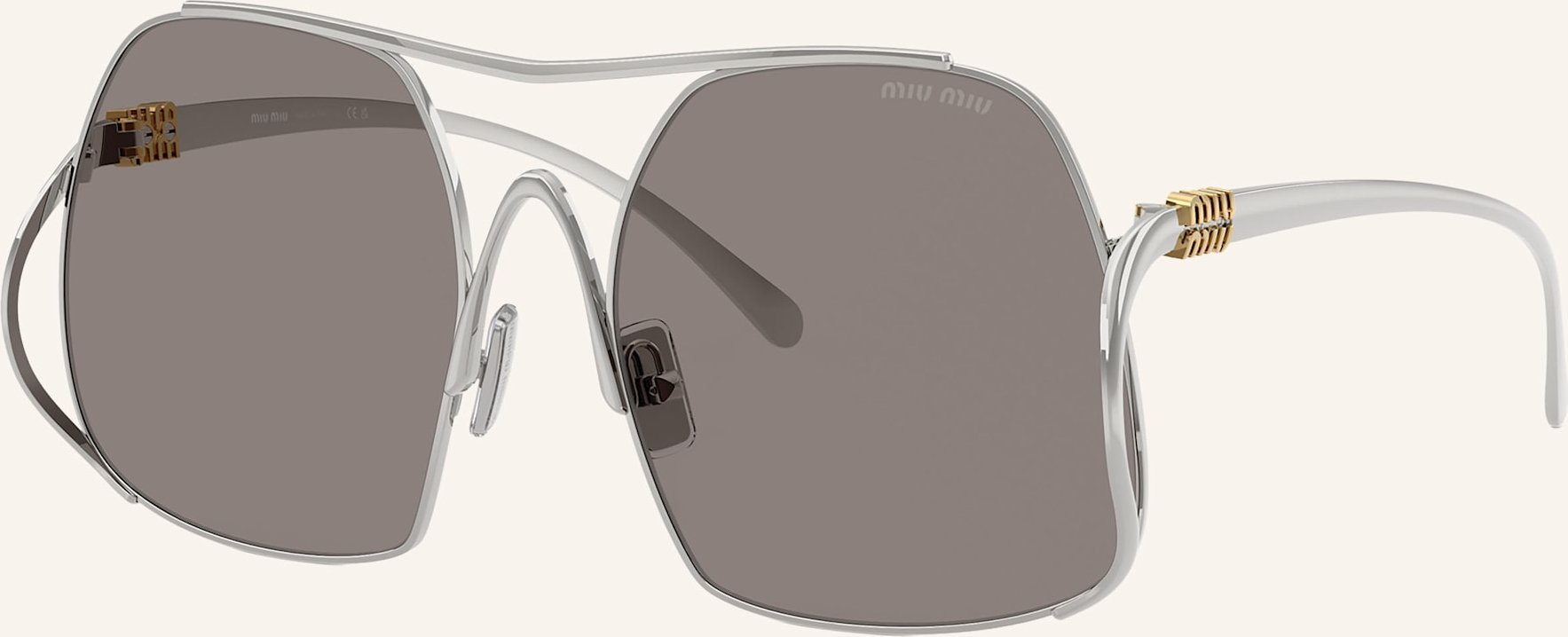 Miu Miu Sonnenbrille Mu a55s silber