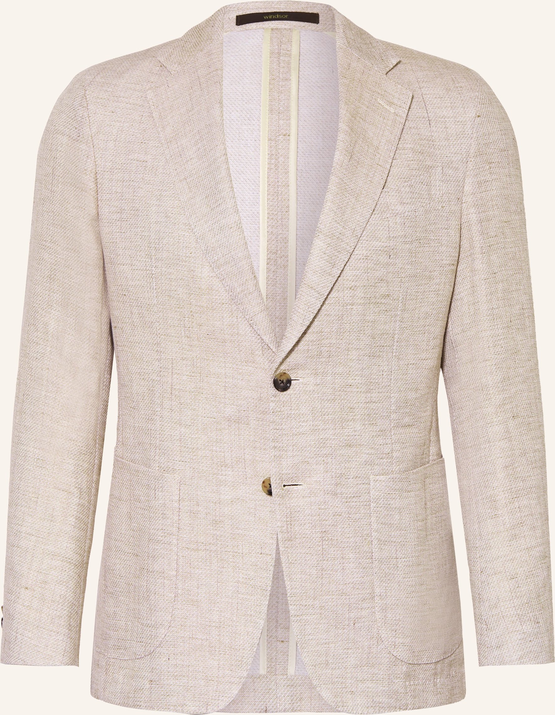 Windsor. Sakko Shaped Fit Mit Leinen beige