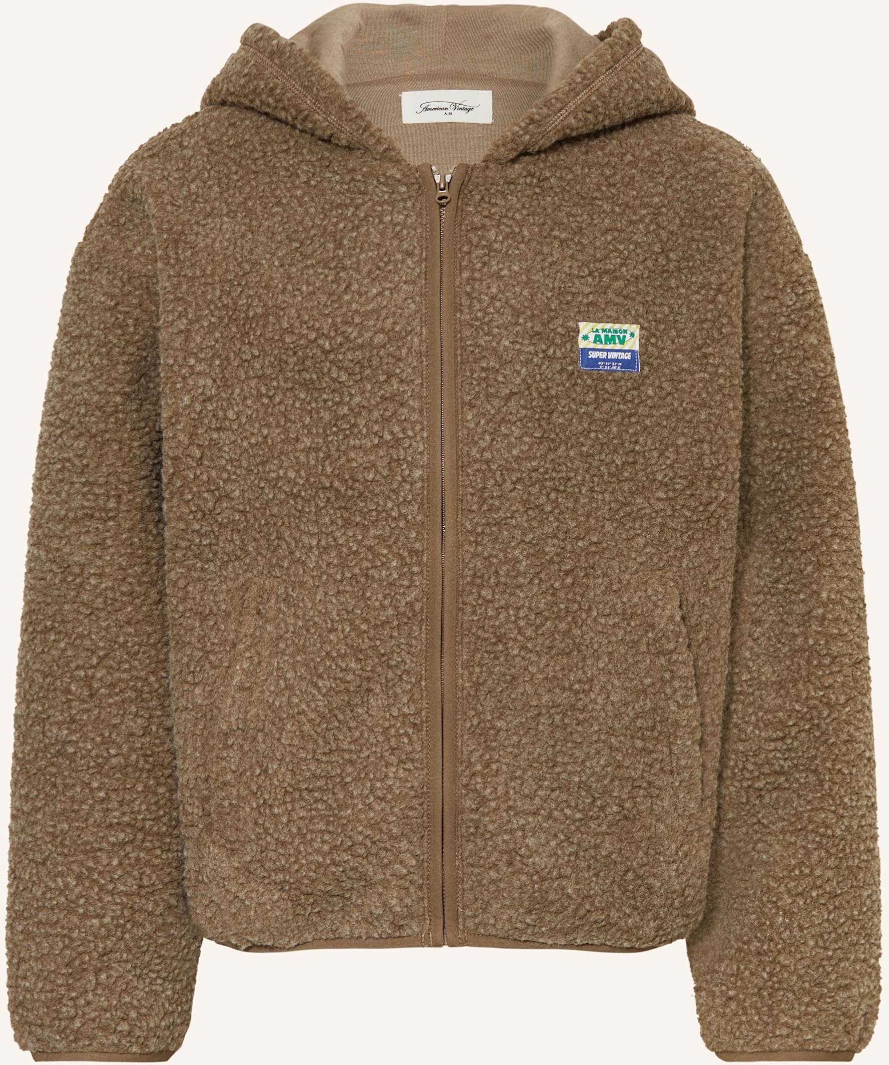 American Vintage Teddyfell-Jacke Hoktown beige