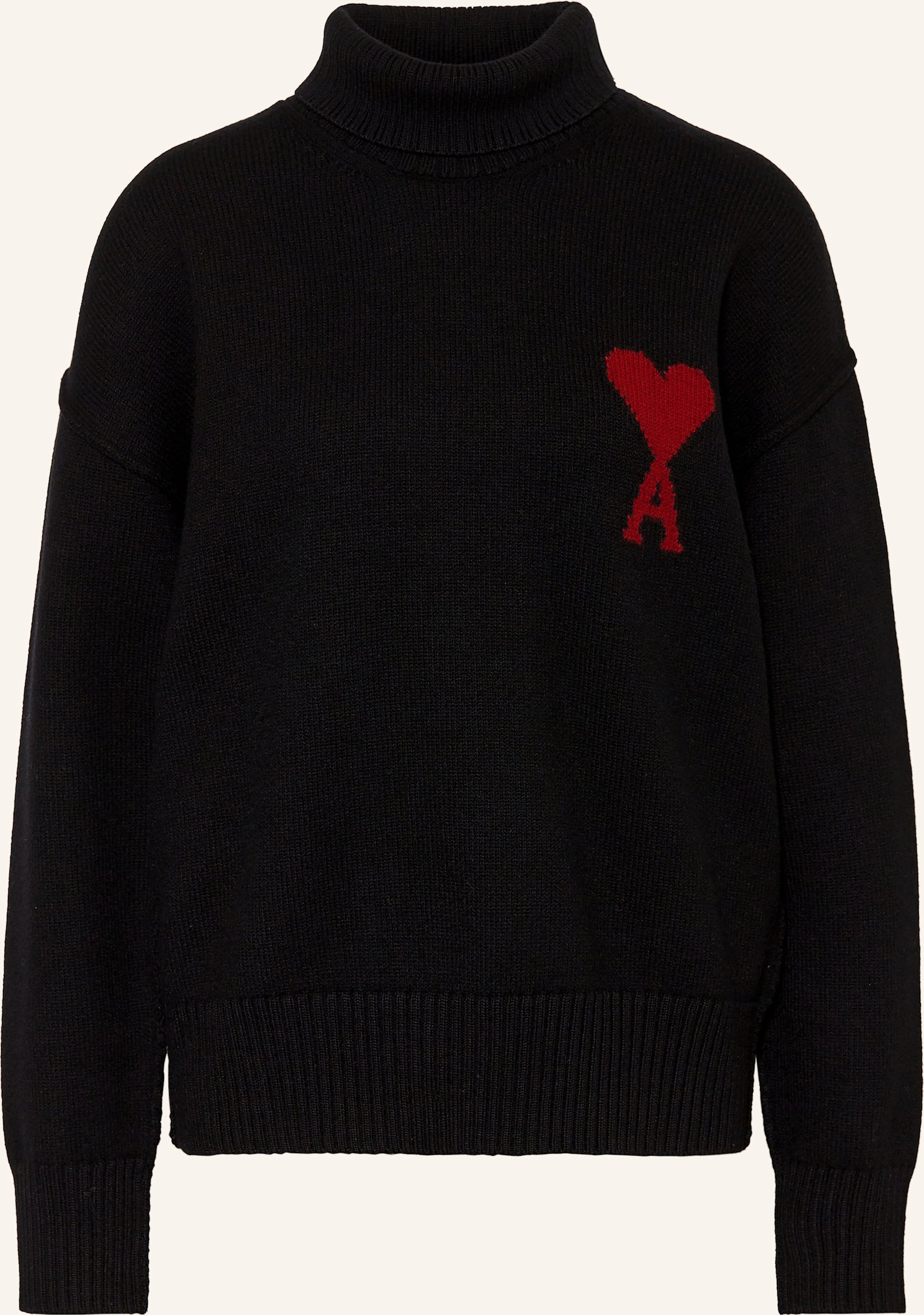 Ami Paris Rollkragenpullover schwarz