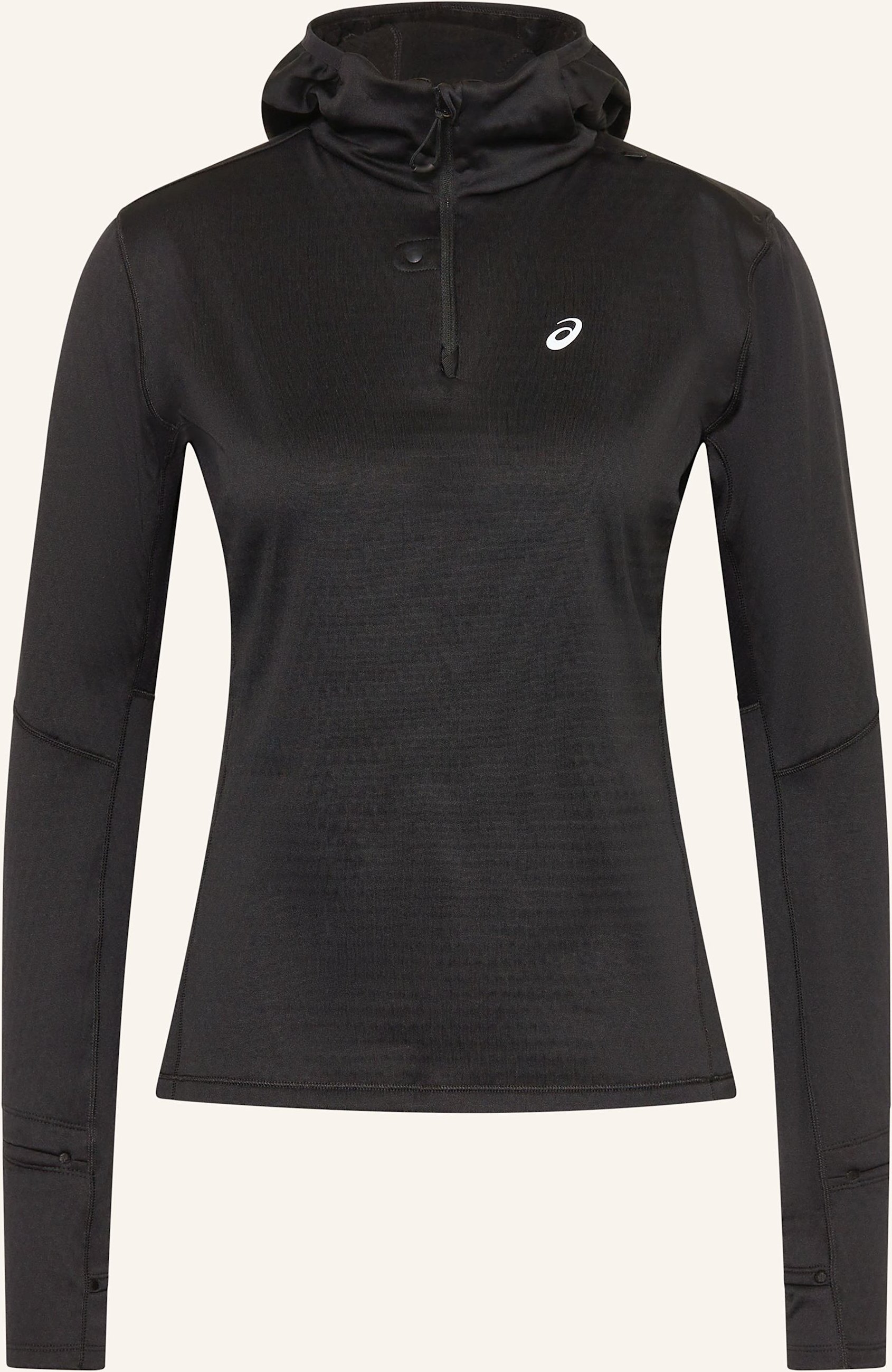 Asics Laufshirt Road Winter schwarz